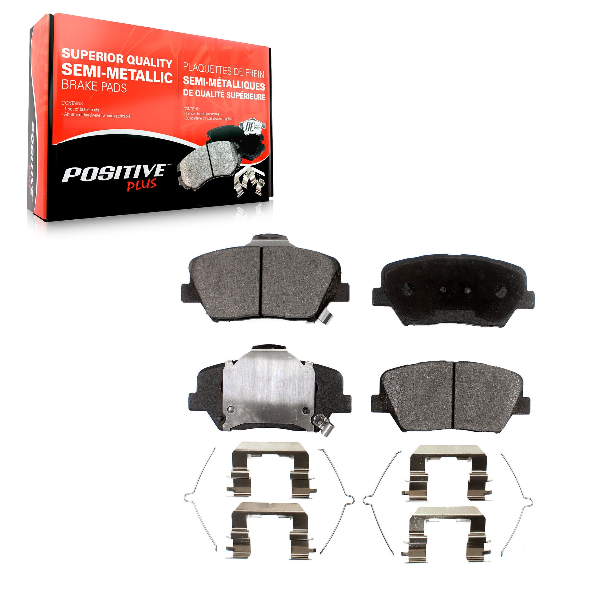 Positive Plus PPF-D1815 Disc Brake Pad for 2016-2022 Hyundai Nexo, Hyundai Santa Fe Sport, Kia Sorento - Front