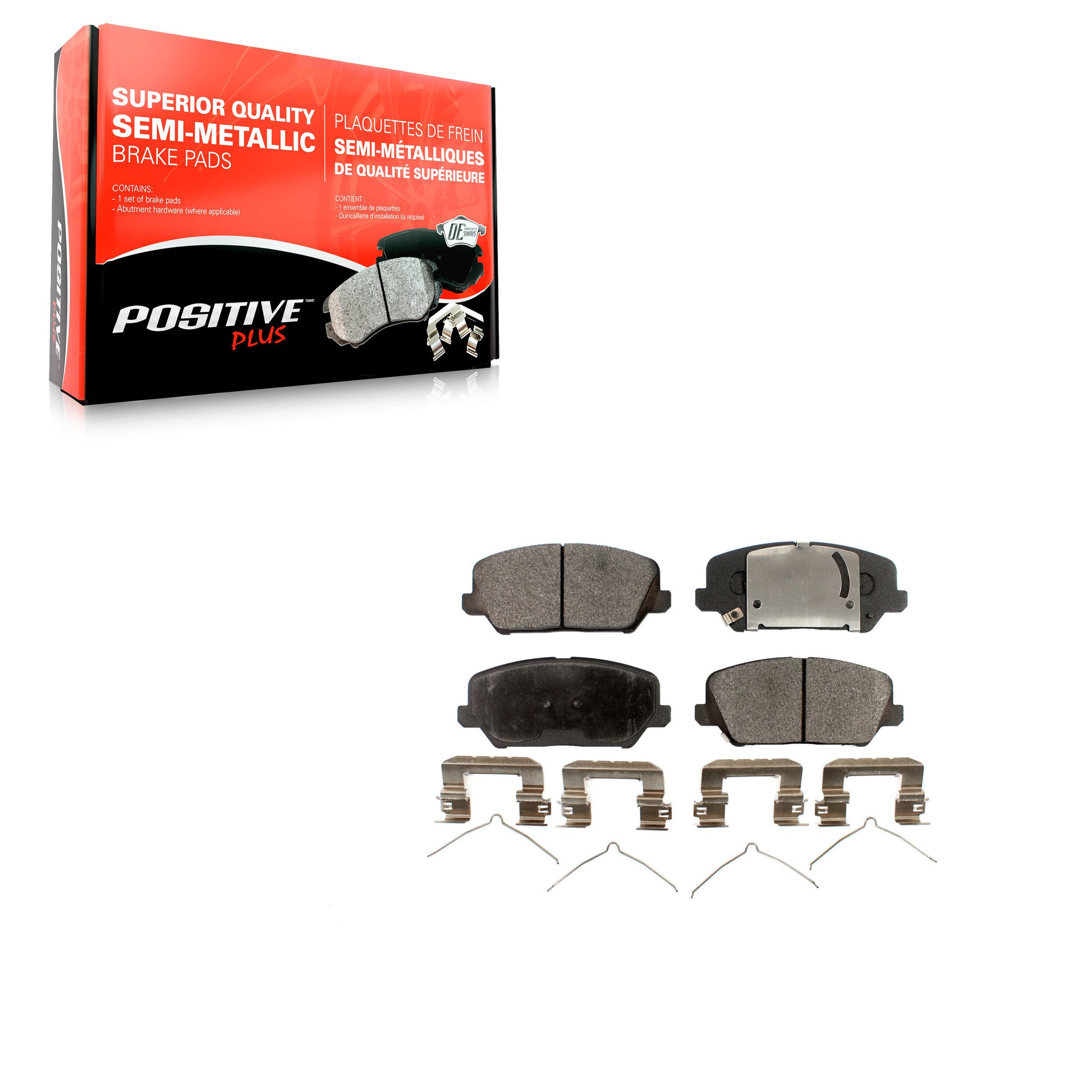 Positive Plus PPF-D1827 Disc Brake Pad for 2016-2018 Kia Forte, Kia Forte Koup, Kia Forte5 - Front