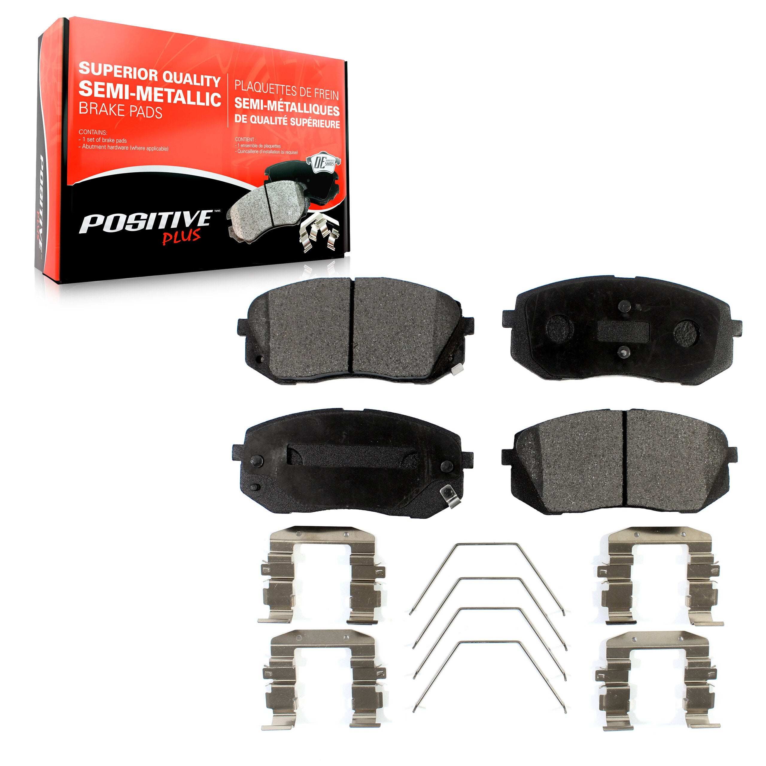 Positive Plus PPF-D1855 Disc Brake Pad for 2016-2025 Kia Seltos, Kia Forte, Kia Forte5 - Front