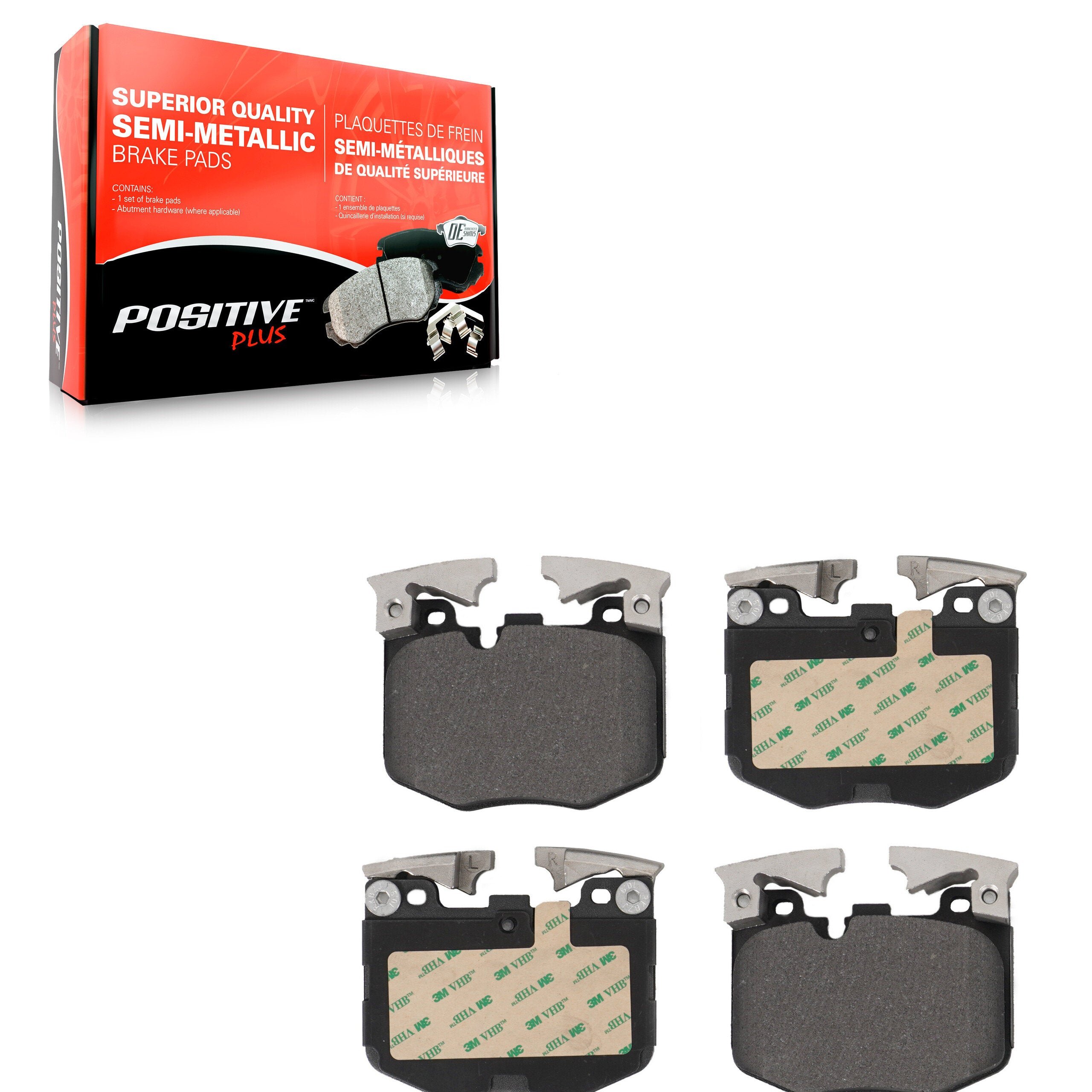 Positive Plus PPF-D1867 Disc Brake Pad for 2016-2023 Toyota GR Supra, BMW 230i, BMW 430i Gran Coupe - Front