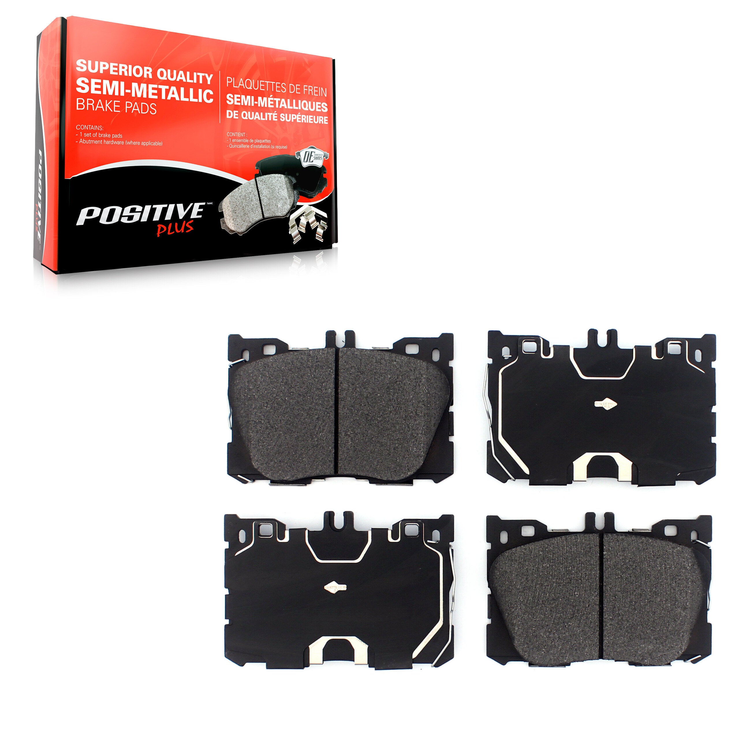 Positive Plus PPF-D1871 Disc Brake Pad for 2016-2023 Mercedes-Benz C43 AMG, Mercedes-Benz CLS53 AMG, Mercedes-Benz E450 - Front