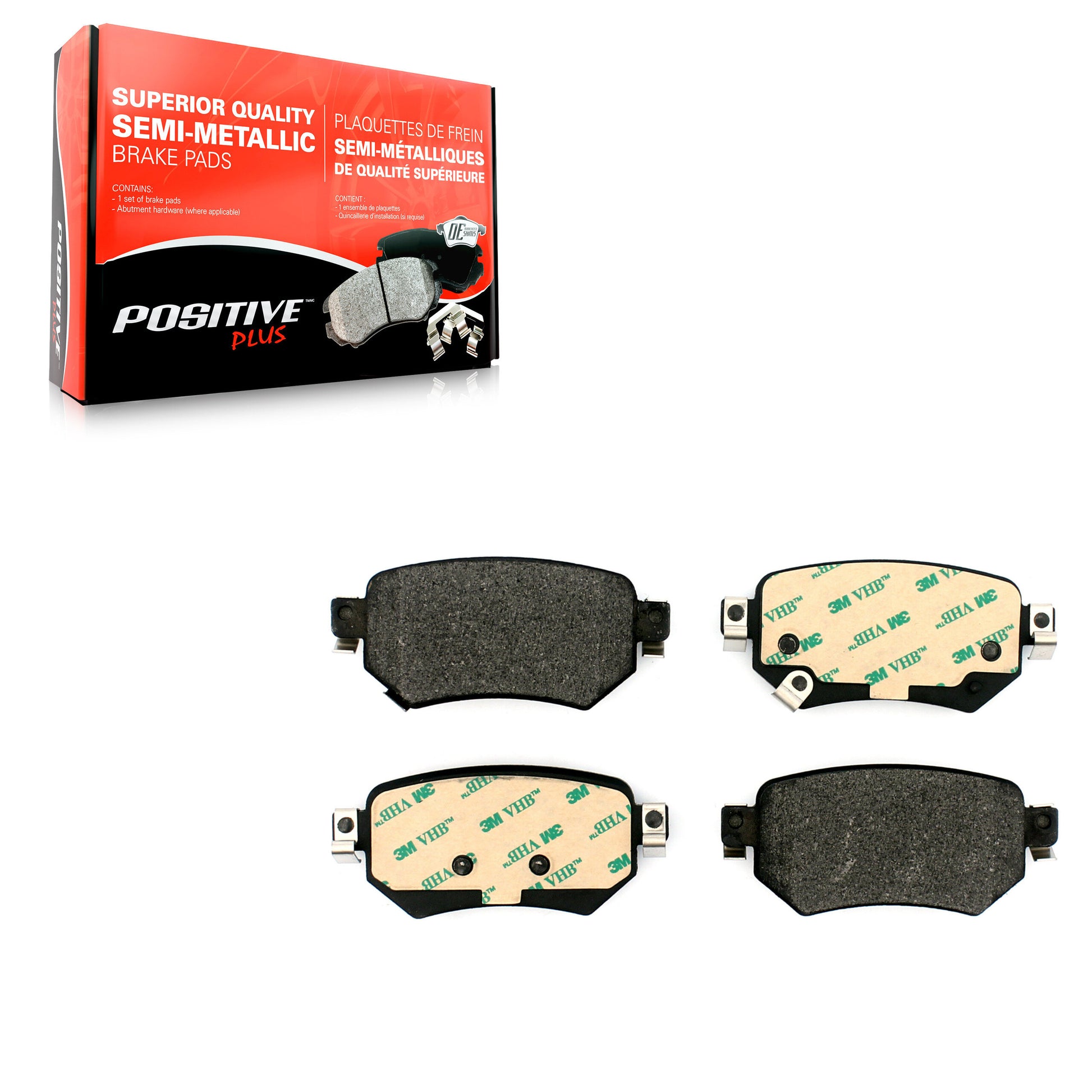 Positive Plus PPF-D1874 Disc Brake Pad for 2016-2021 Mazda 6 - Rear