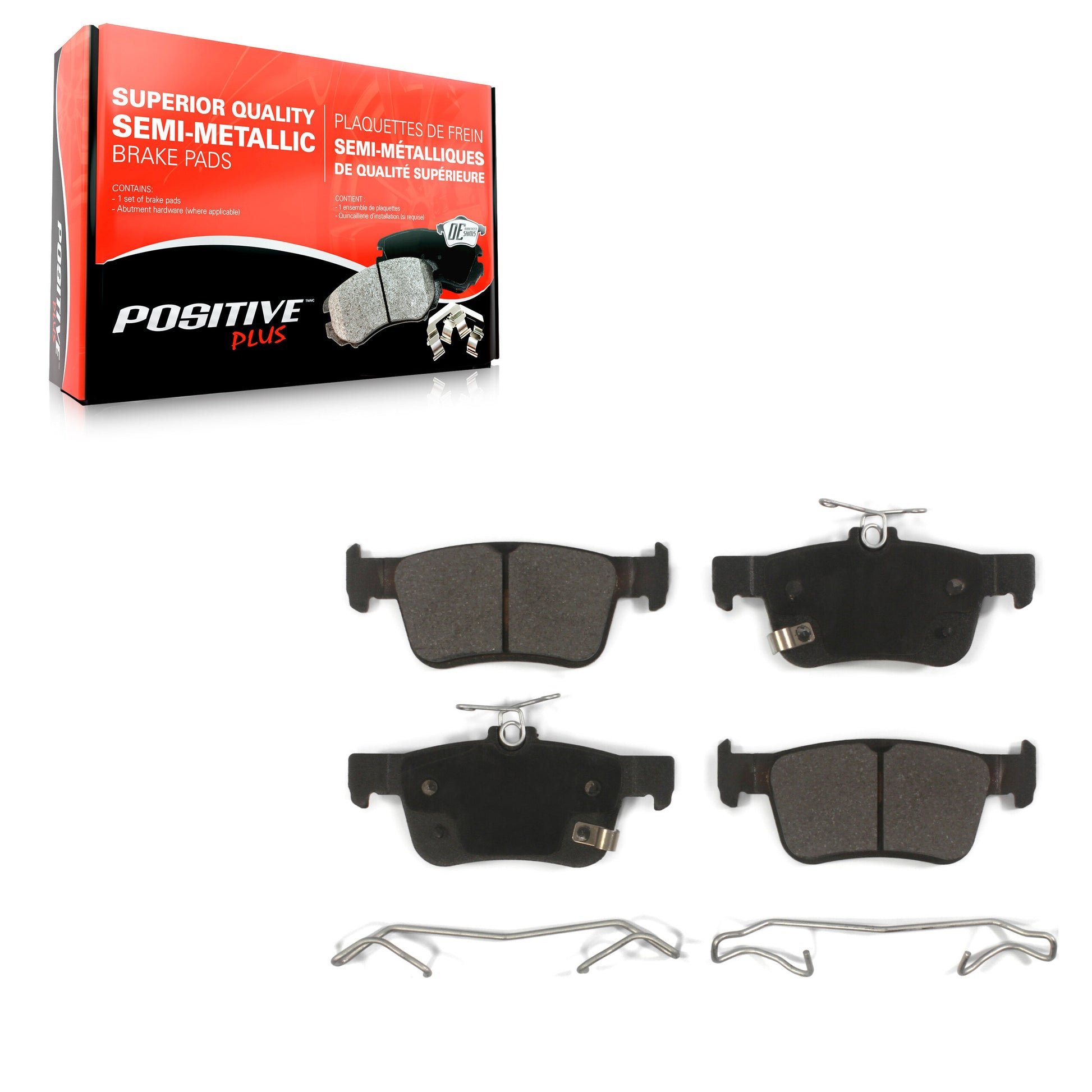 Positive Plus PPF-D1878 Disc Brake Pad for 2016-2024 Honda Civic, Acura RDX - Rear