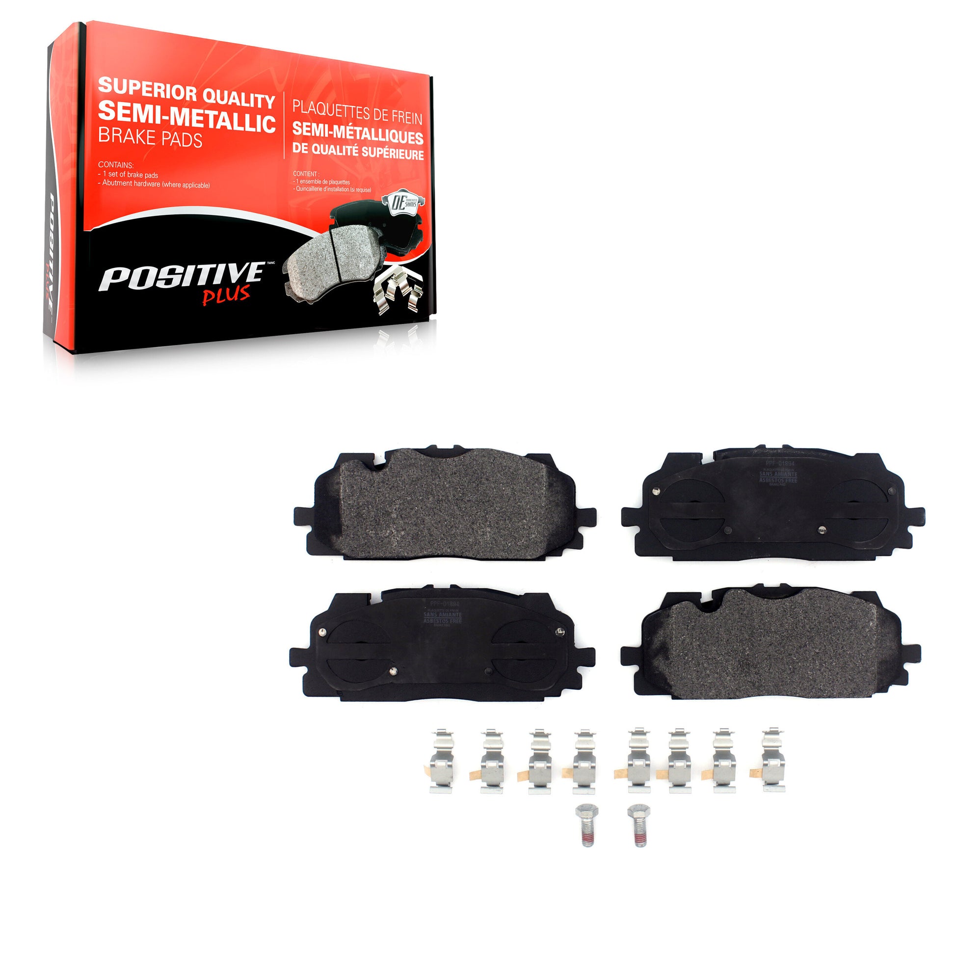 Positive Plus PPF-D1894 Disc Brake Pad for 2017-2024 Audi A8 Quattro, Audi RS5, Audi RS5 Sportback - Front