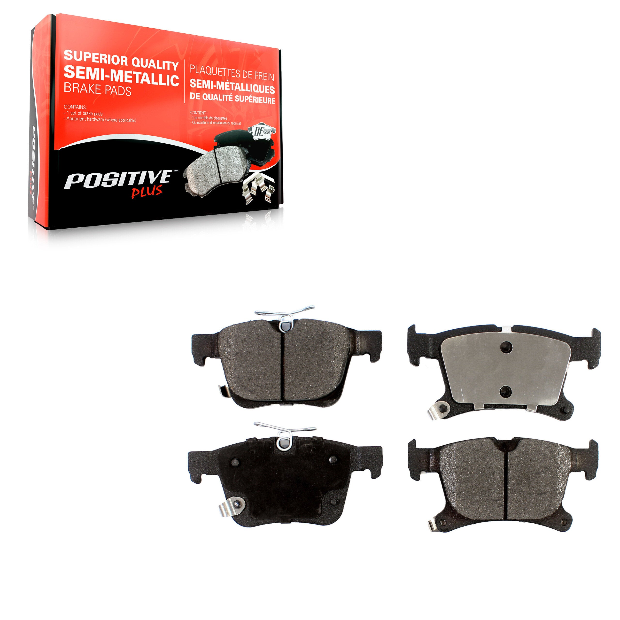 Positive Plus PPF-D1901 Disc Brake Pad for 2017-2024 Chrysler Grand Caravan, Chrysler Voyager, Chrysler Pacifica - Rear