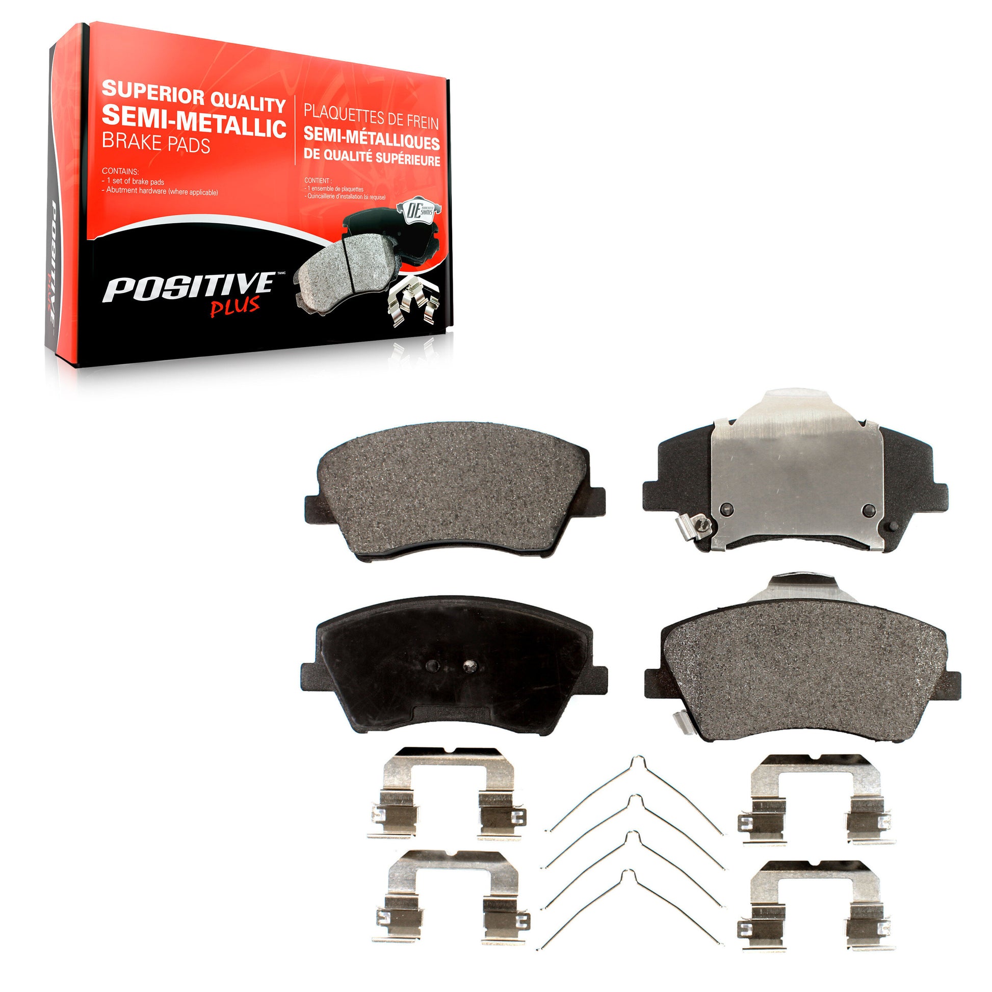 Positive Plus PPF-D1912 Disc Brake Pad for 2017-2022 Hyundai Elantra, Hyundai Ioniq, Kia Niro - Front