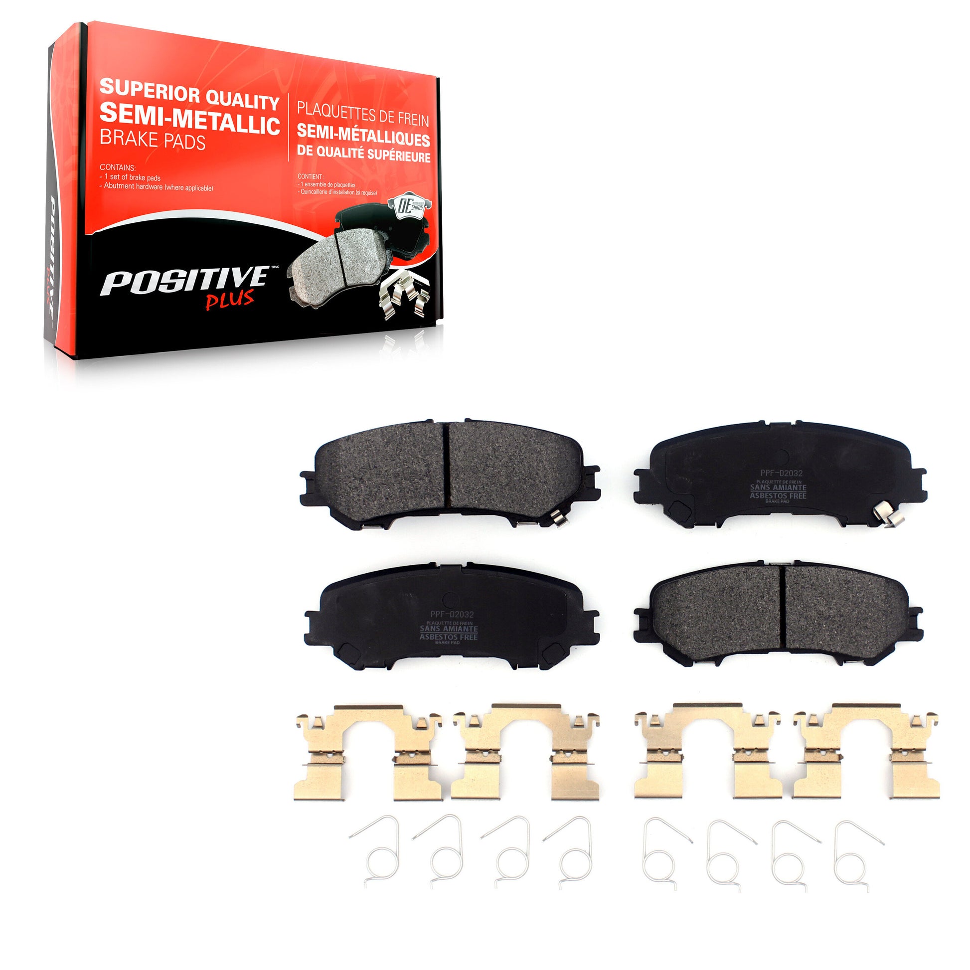 Positive Plus PPF-D2032 Disc Brake Pad for 2017-2023 Nissan TITAN - Rear