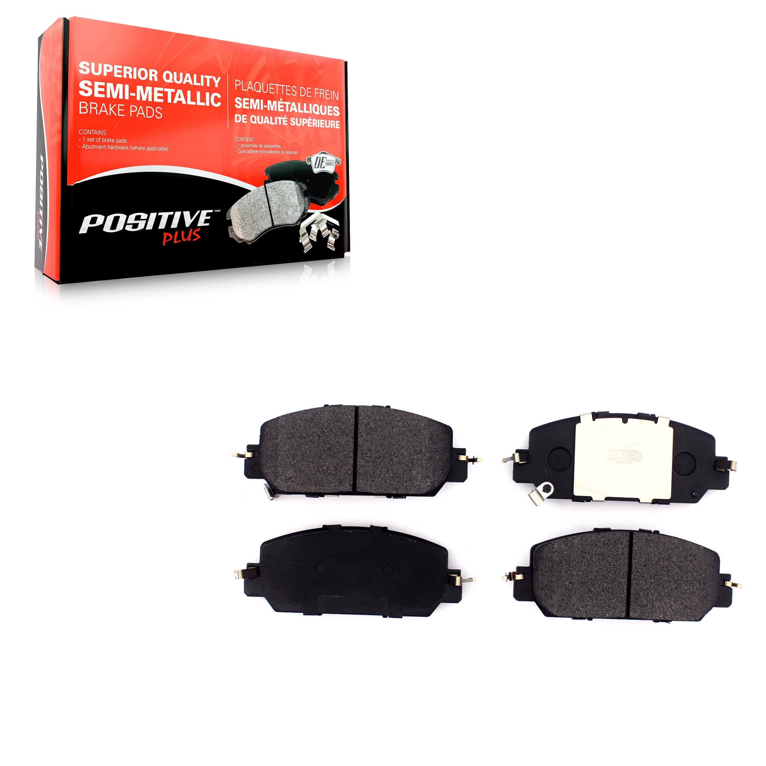 Positive Plus PPF-D2036 Disc Brake Pad for 2017-2023 Honda CR-V, Honda HR-V, Honda Clarity - Front