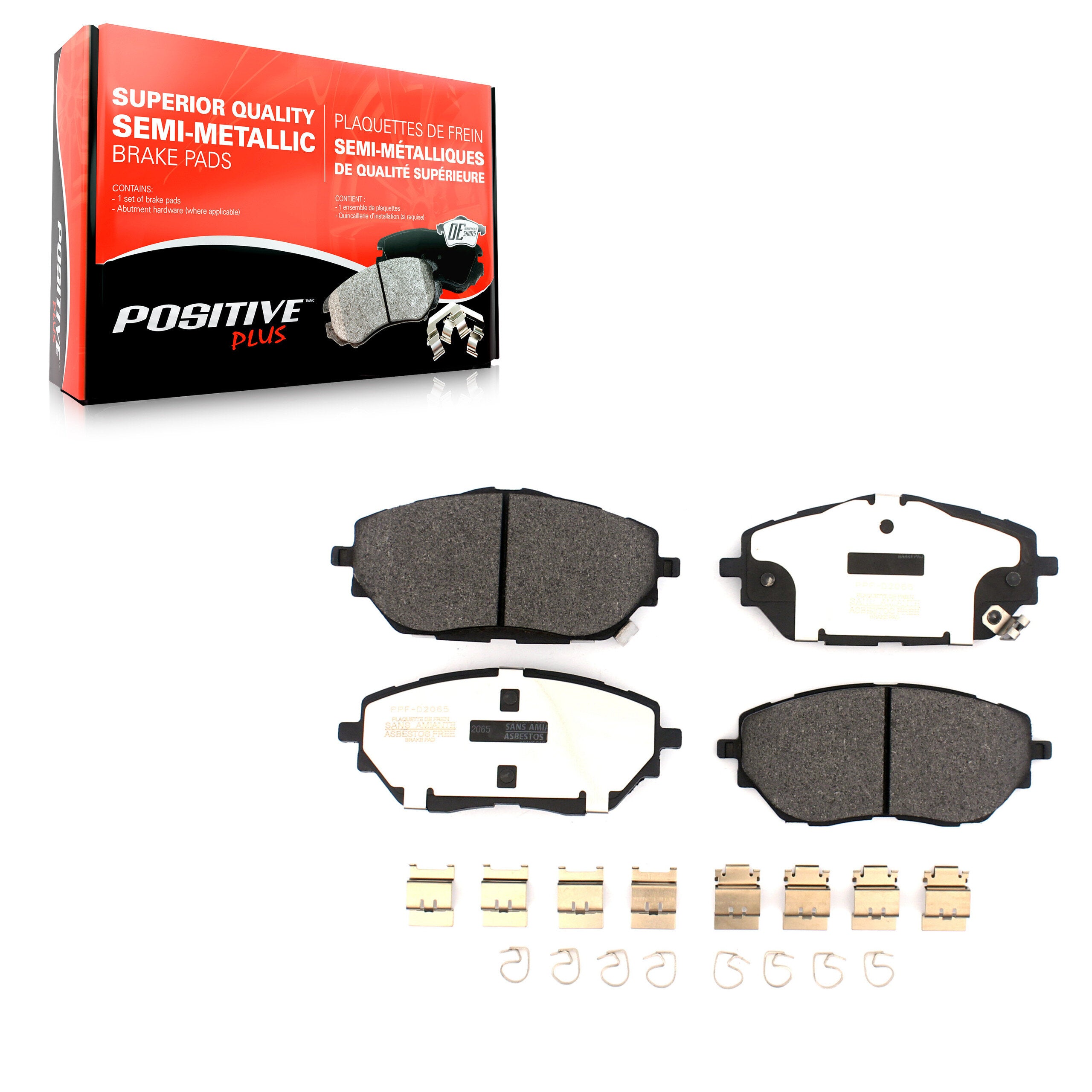Positive Plus PPF-D2065 Disc Brake Pad for 2018-2022 Toyota C-HR - Front