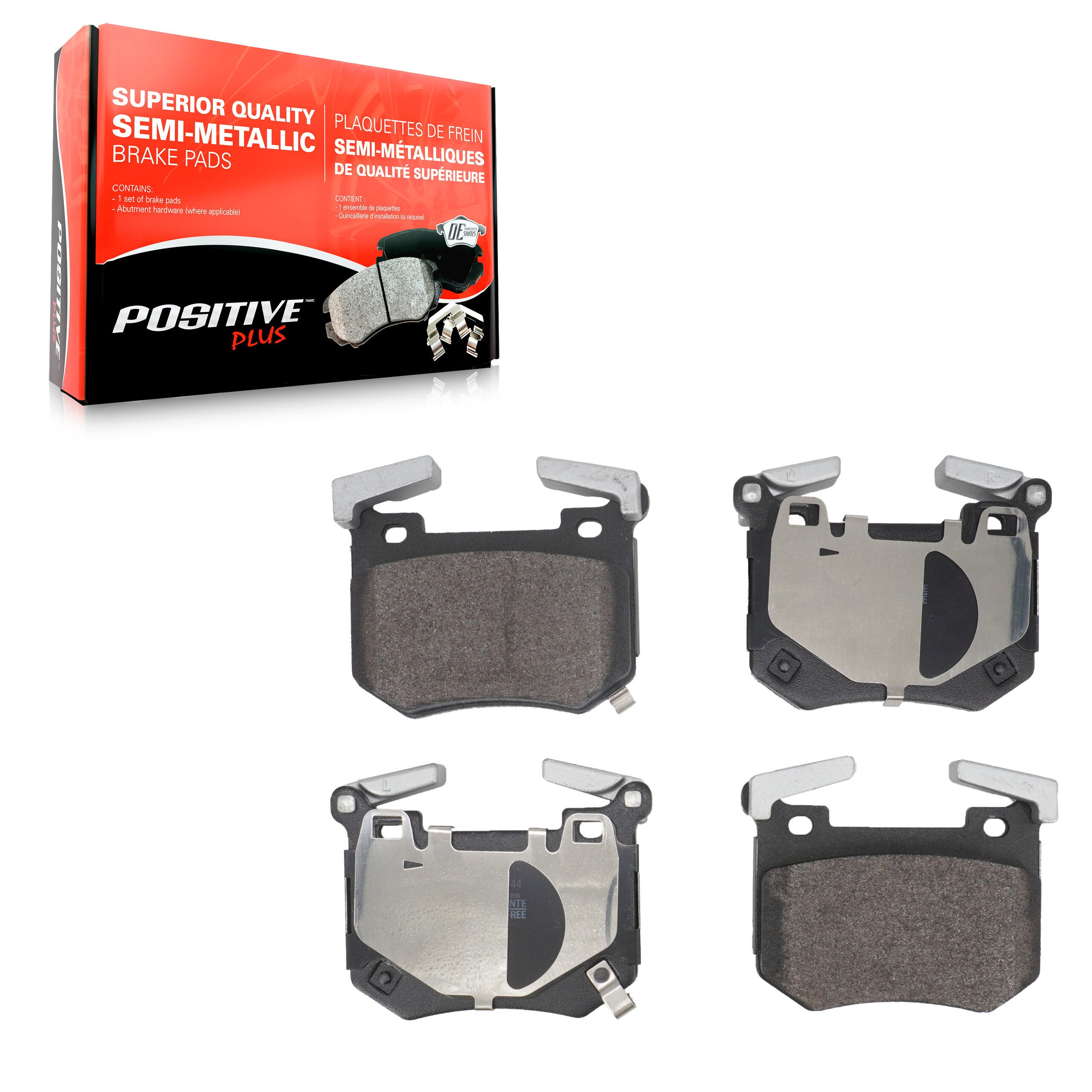 Positive Plus PPF-D2144 Disc Brake Pad for 2018-2025 Genesis G70, Kia Stinger - Rear