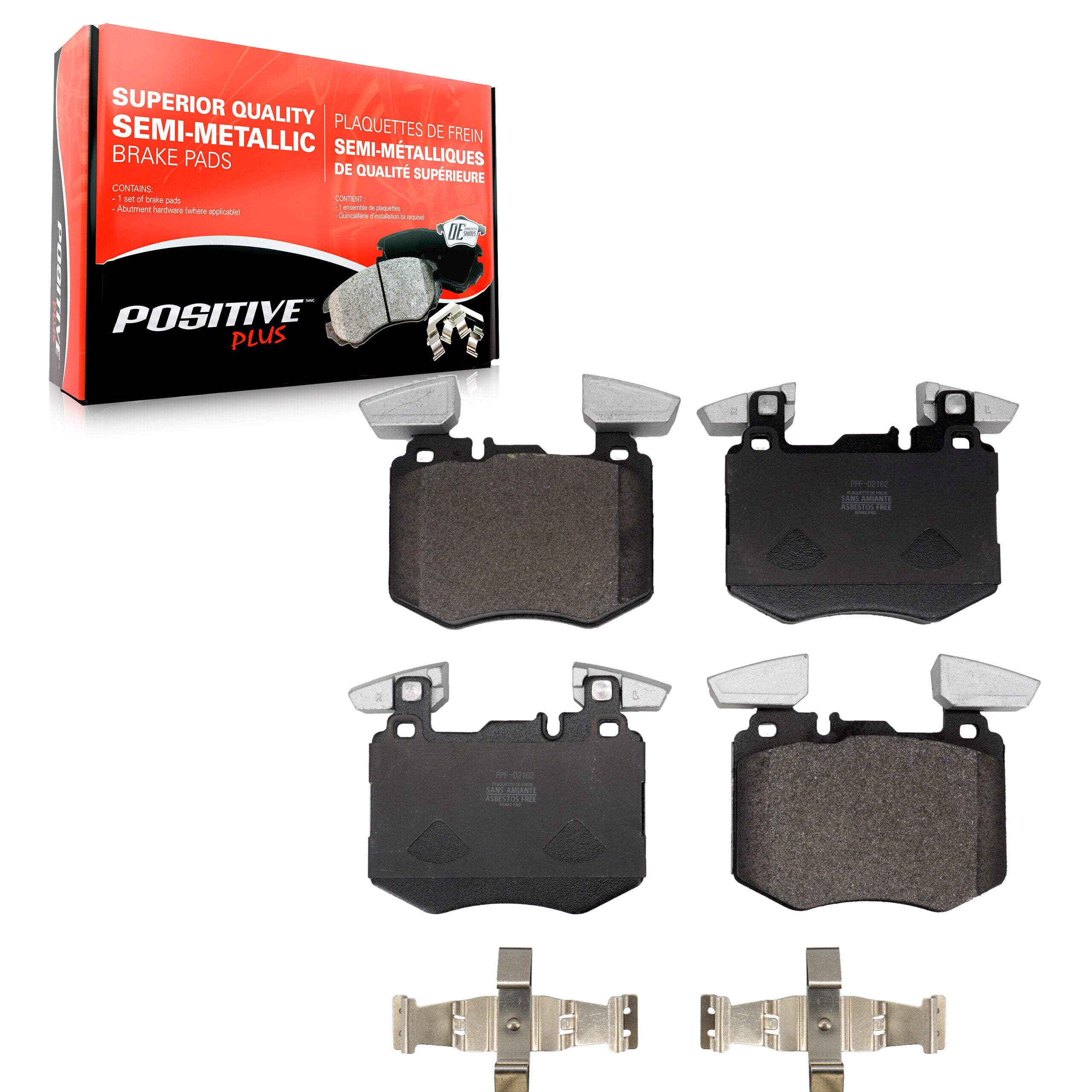 Positive Plus PPF-D2162 Disc Brake Pad for 2019-2022 Mercedes-Benz GLC300 - Front