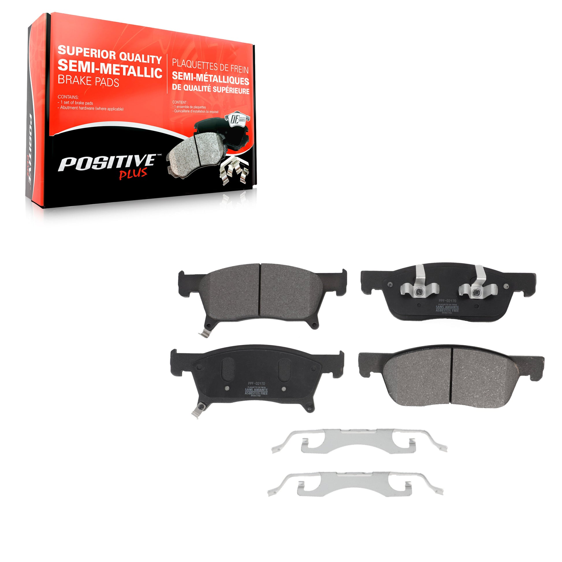 Positive Plus PPF-D2170 Disc Brake Pad for 2019-2024 Subaru Ascent - Front