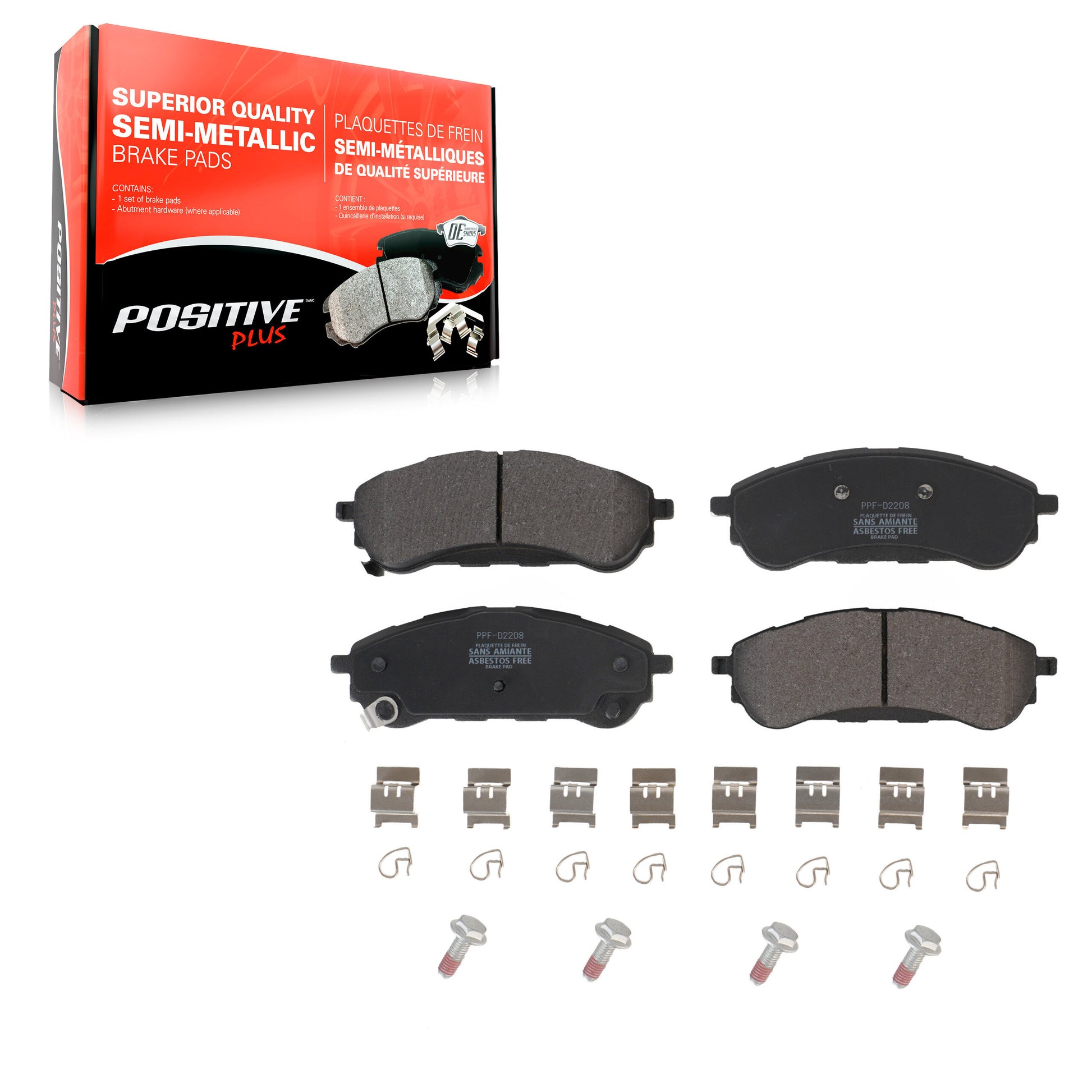 Positive Plus PPF-D2208 Disc Brake Pad for 2019-2023 Ford Ranger - Rear
