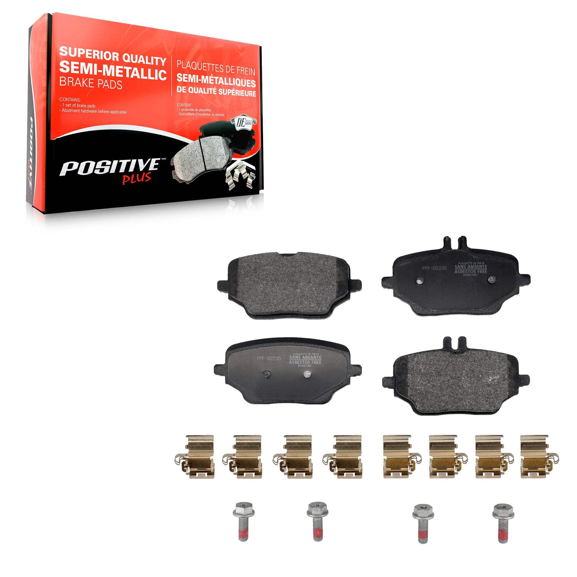 Positive Plus PPF-D2235 Disc Brake Pad for 2020-2023 Mercedes-Benz GLE350 - Rear