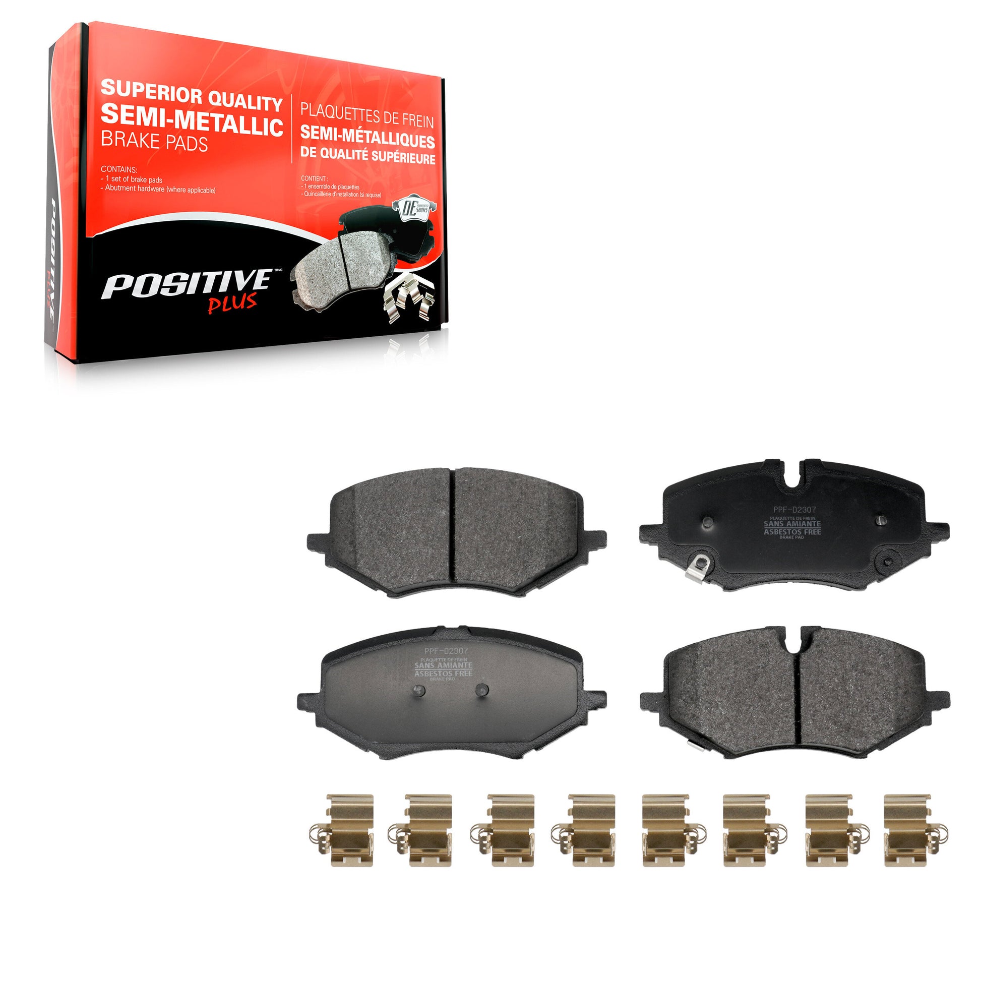 Positive Plus PPF-D2307 Disc Brake Pad for 2020-2025 Chevrolet Trailblazer, Buick Encore GX - Front