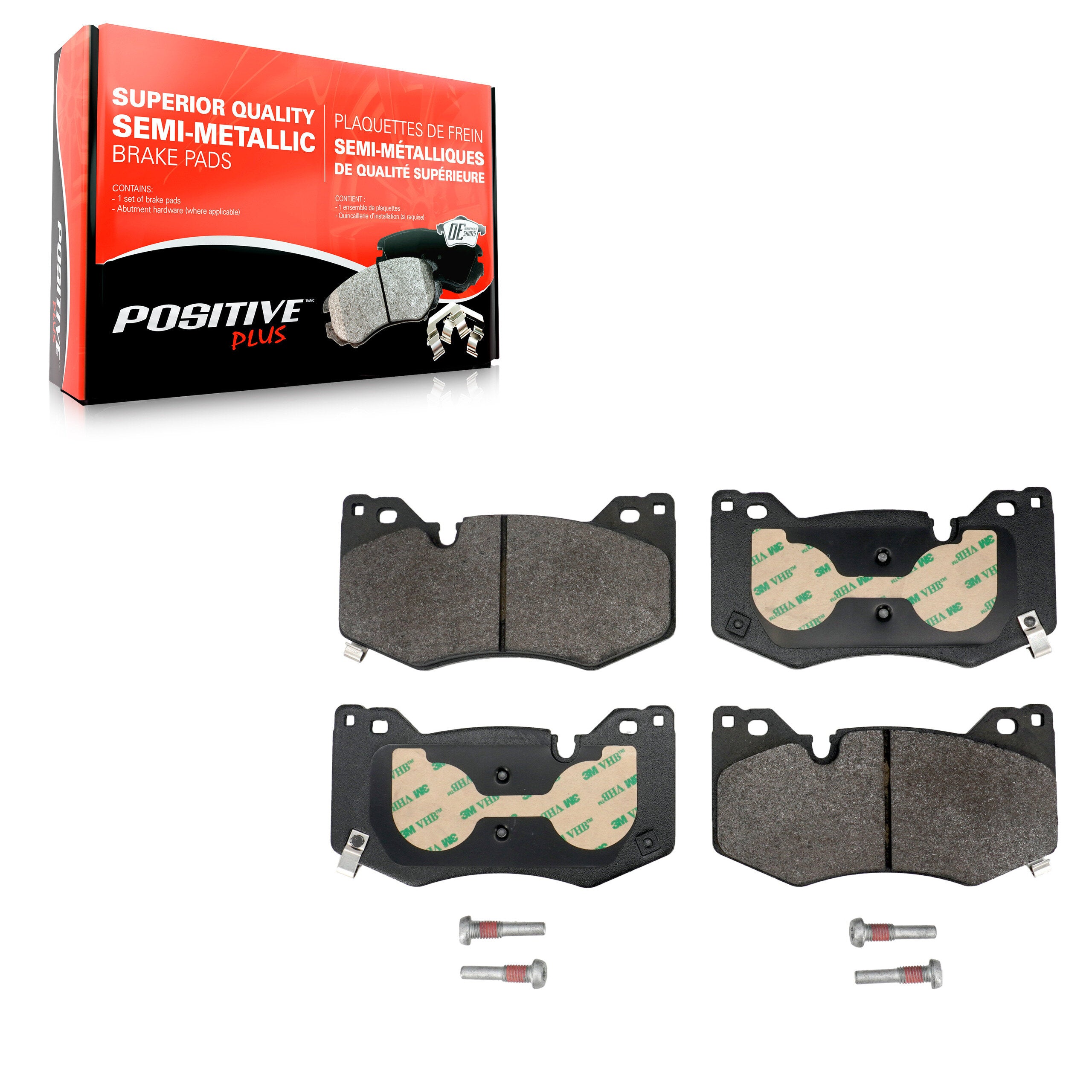 Positive Plus PPF-D2312 Disc Brake Pad for 2020-2023 Chevrolet Camaro, Cadillac CT4, Cadillac CT5 - Front