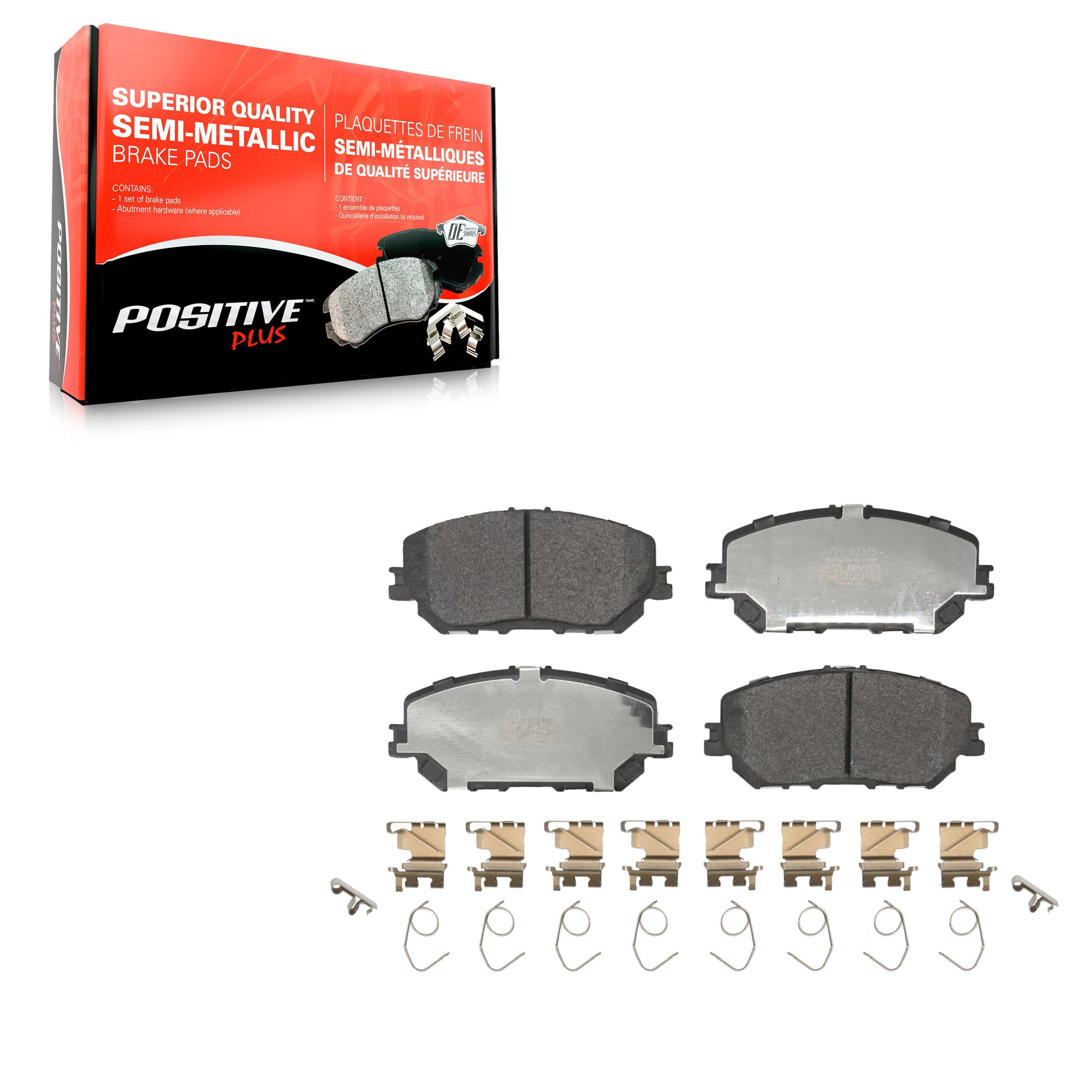 Positive Plus PPF-D2375 Disc Brake Pad for 2021-2024 Nissan Rogue - Front