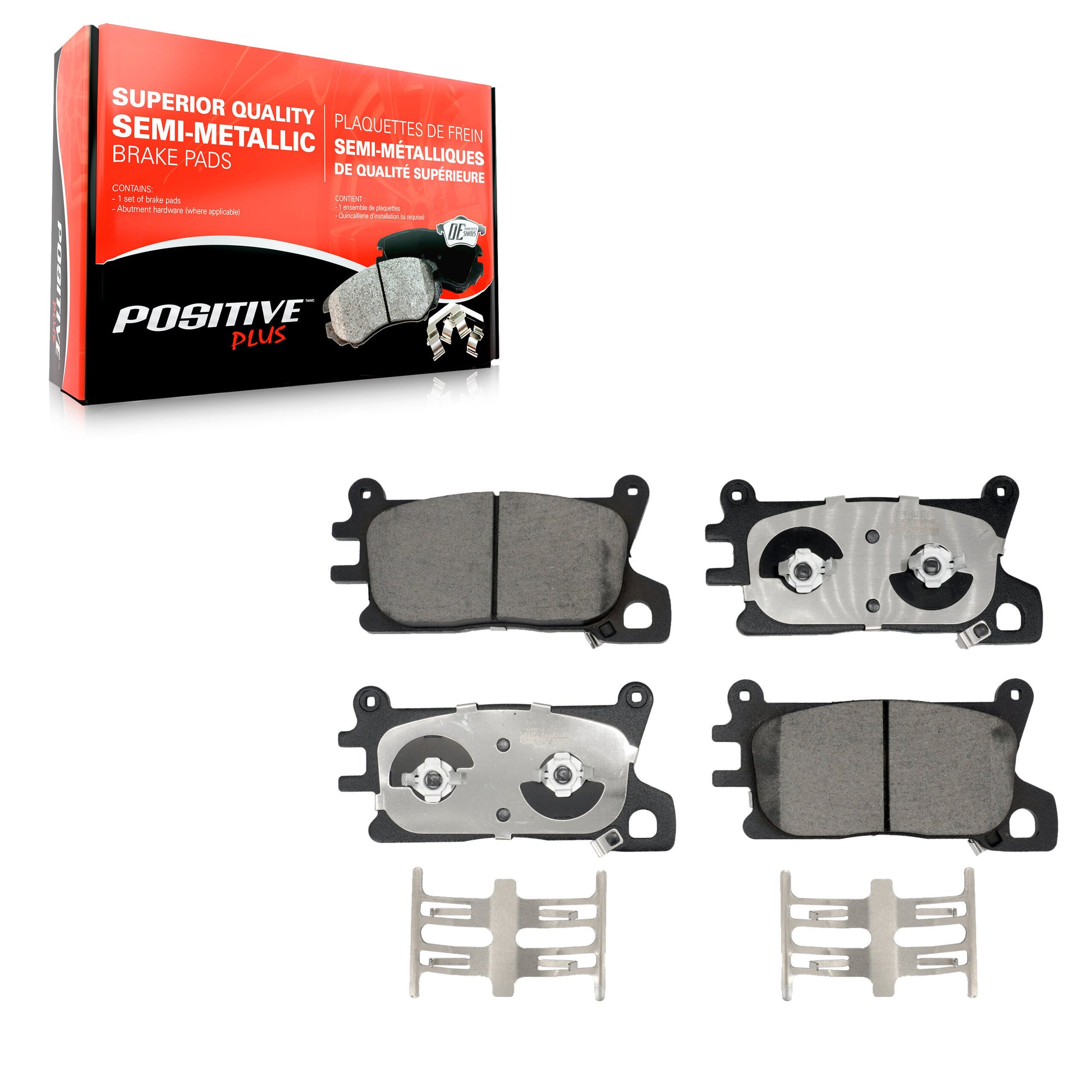 Positive Plus PPF-D2376 Disc Brake Pad for 2021-2024 Genesis G90, Genesis GV70, Genesis G80 - Front