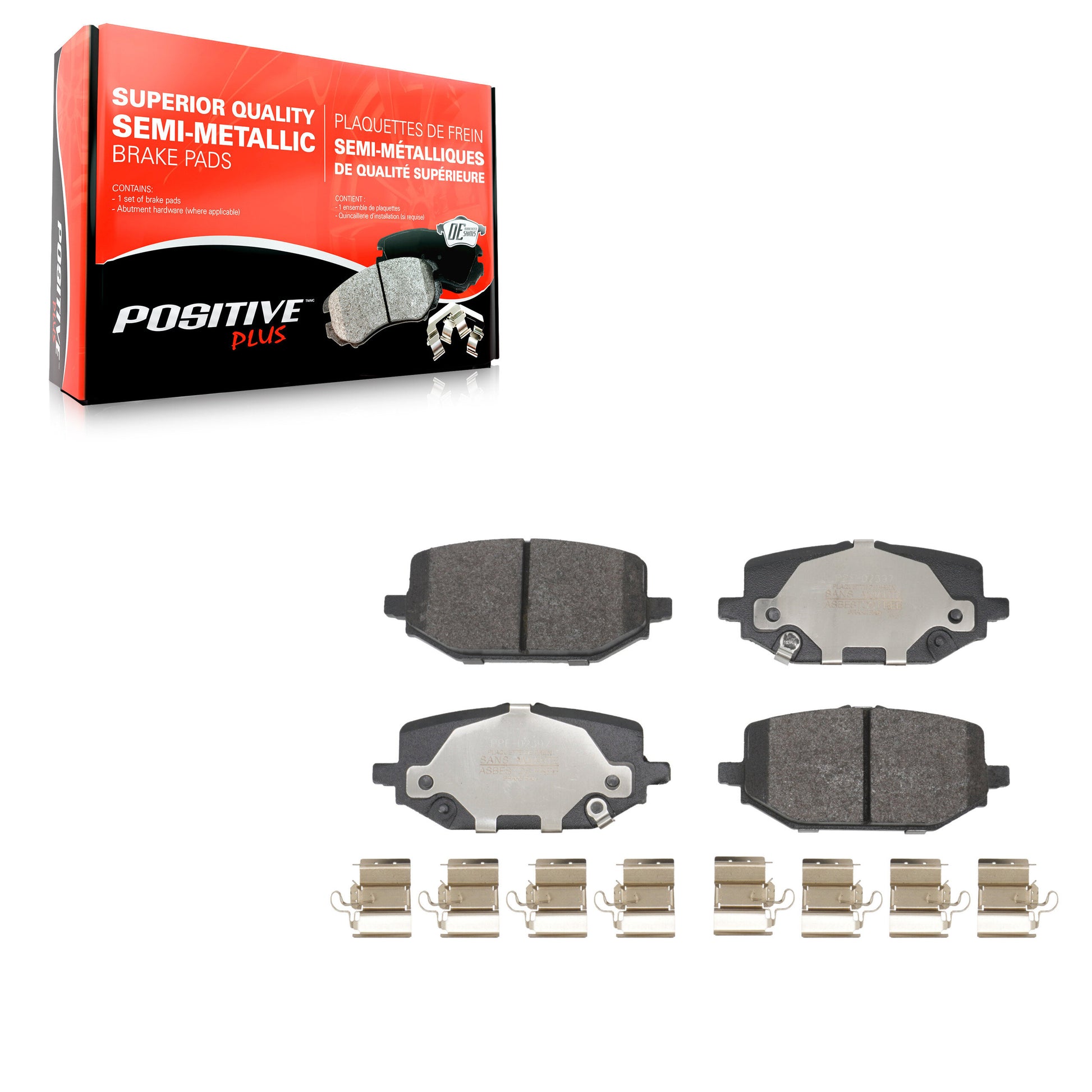 Positive Plus PPF-D2397 Disc Brake Pad for 2022-2024 Honda Pilot, Acura MDX - Rear