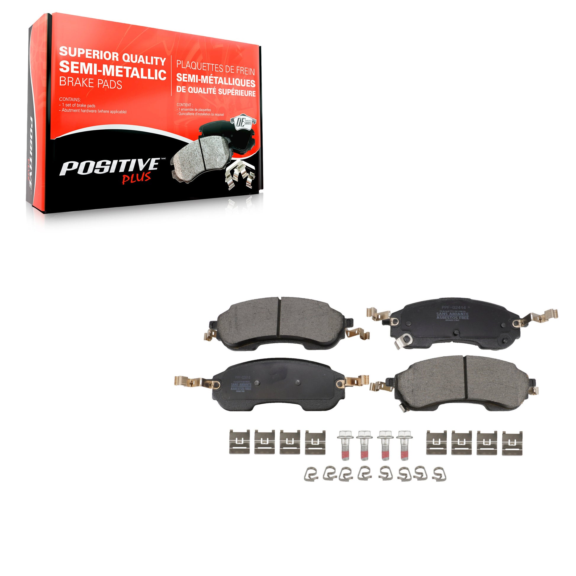 Positive Plus PPF-D2414 Disc Brake Pad for 2021-2023 Ford Bronco - Rear