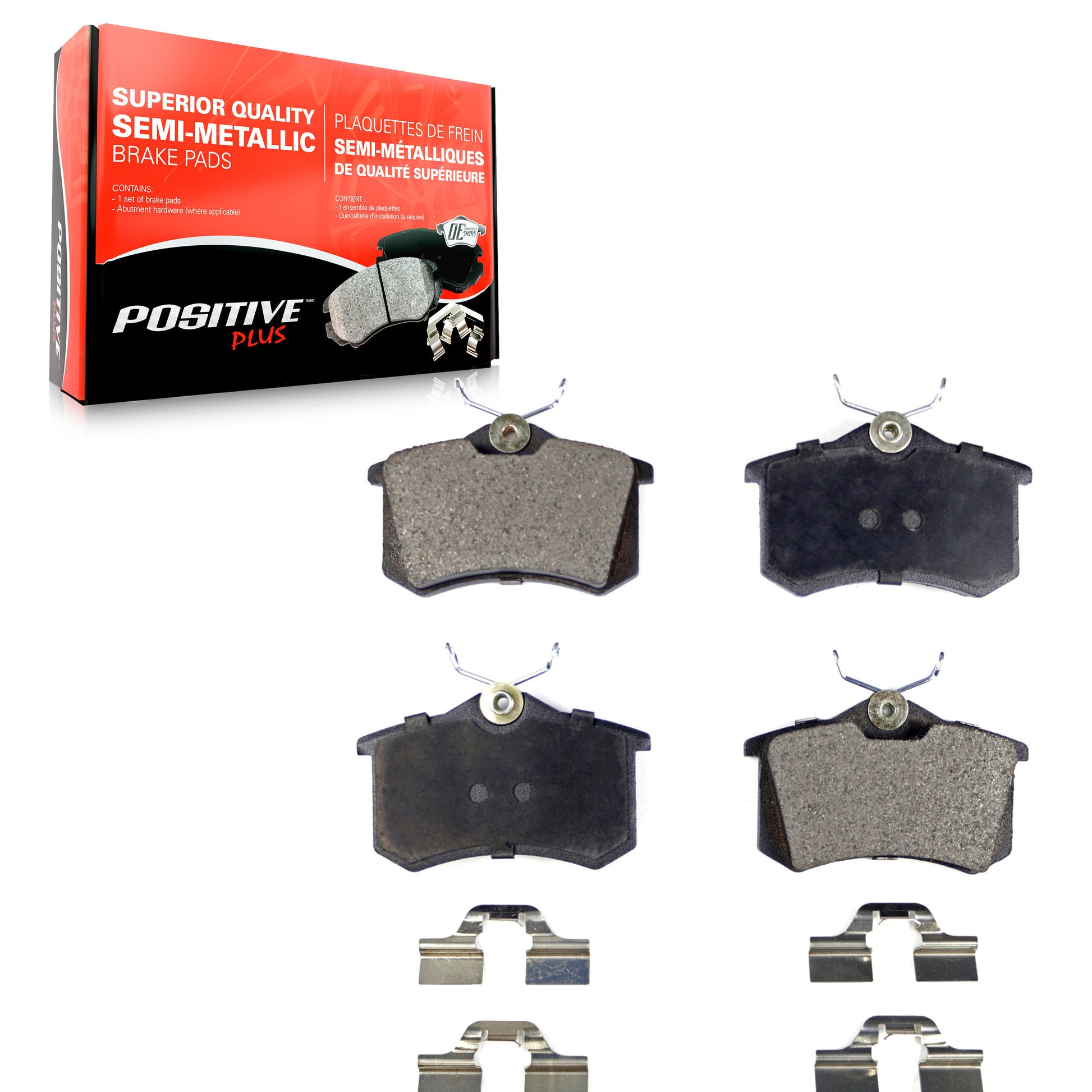 Positive Plus PPF-D340 Disc Brake Pad for 1985-2019 Volkswagen Golf Alltrack, Renault Fluence, Volkswagen Golf - Rear