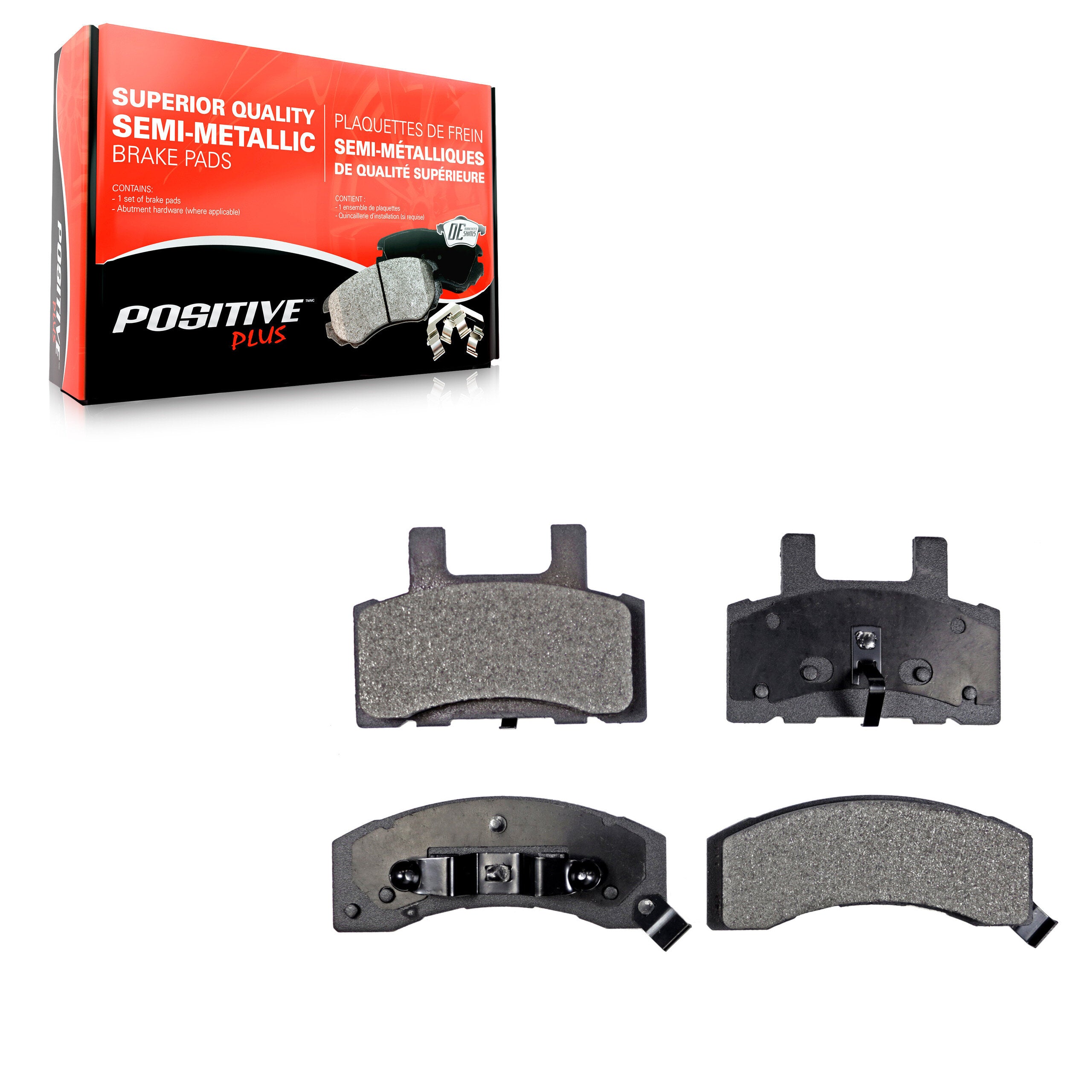 Positive Plus PPF-D370 Disc Brake Pad for 1988-2002 Chevrolet K3500, Chevrolet Tahoe, Chevrolet Express 2500 - Front