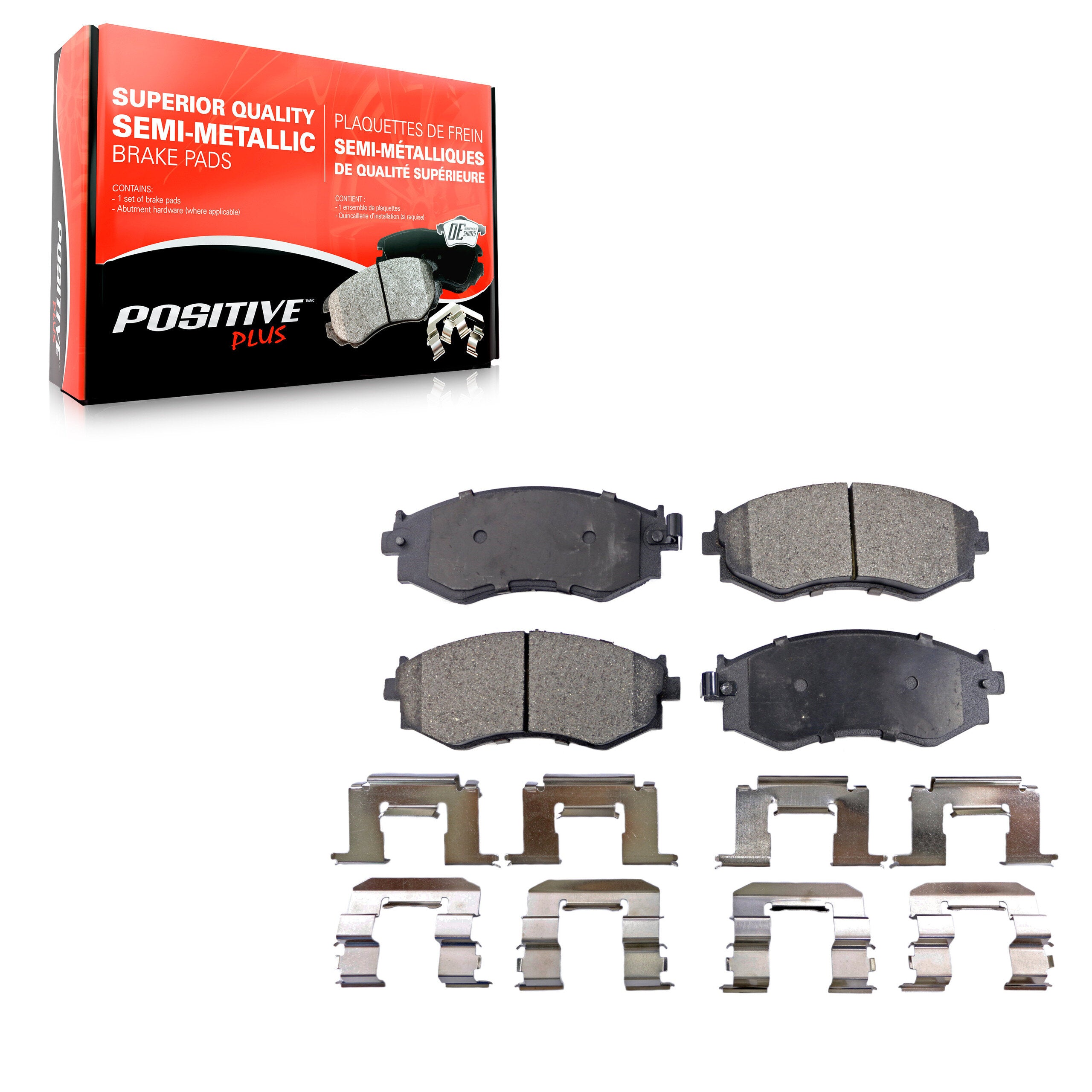 Positive Plus PPF-D462 Disc Brake Pad for 1989-2006 Nissan Sentra, Nissan 240SX, INFINITI G20 - Front
