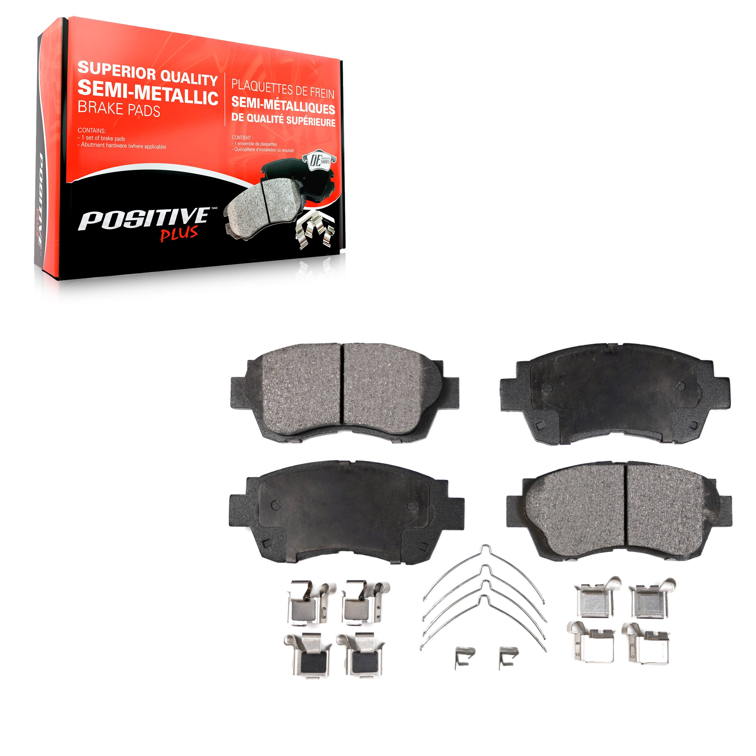 Positive Plus PPF-D476 Disc Brake Pad for 1990-2003 Toyota Camry, Toyota Celica, Toyota Sienna - Front