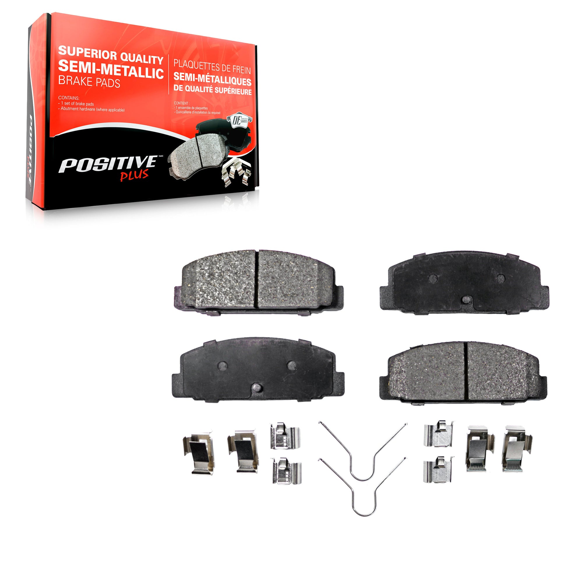 Positive Plus PPF-D482 Disc Brake Pad for 1984-2005 Mazda 6, Mazda Protege, Mazda RX-7 - Rear