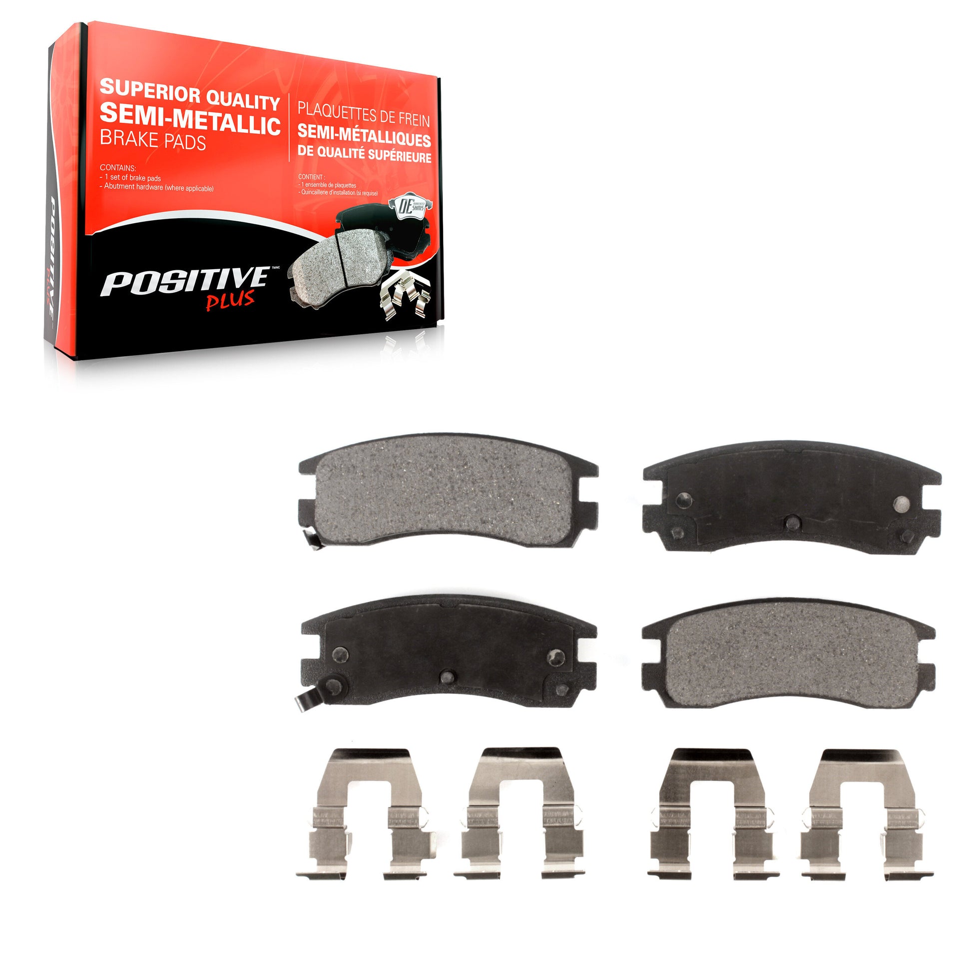 Positive Plus PPF-D508 Disc Brake Pad for 1991-2005 Pontiac Bonneville, Cadillac Seville, Oldsmobile Aurora - Rear