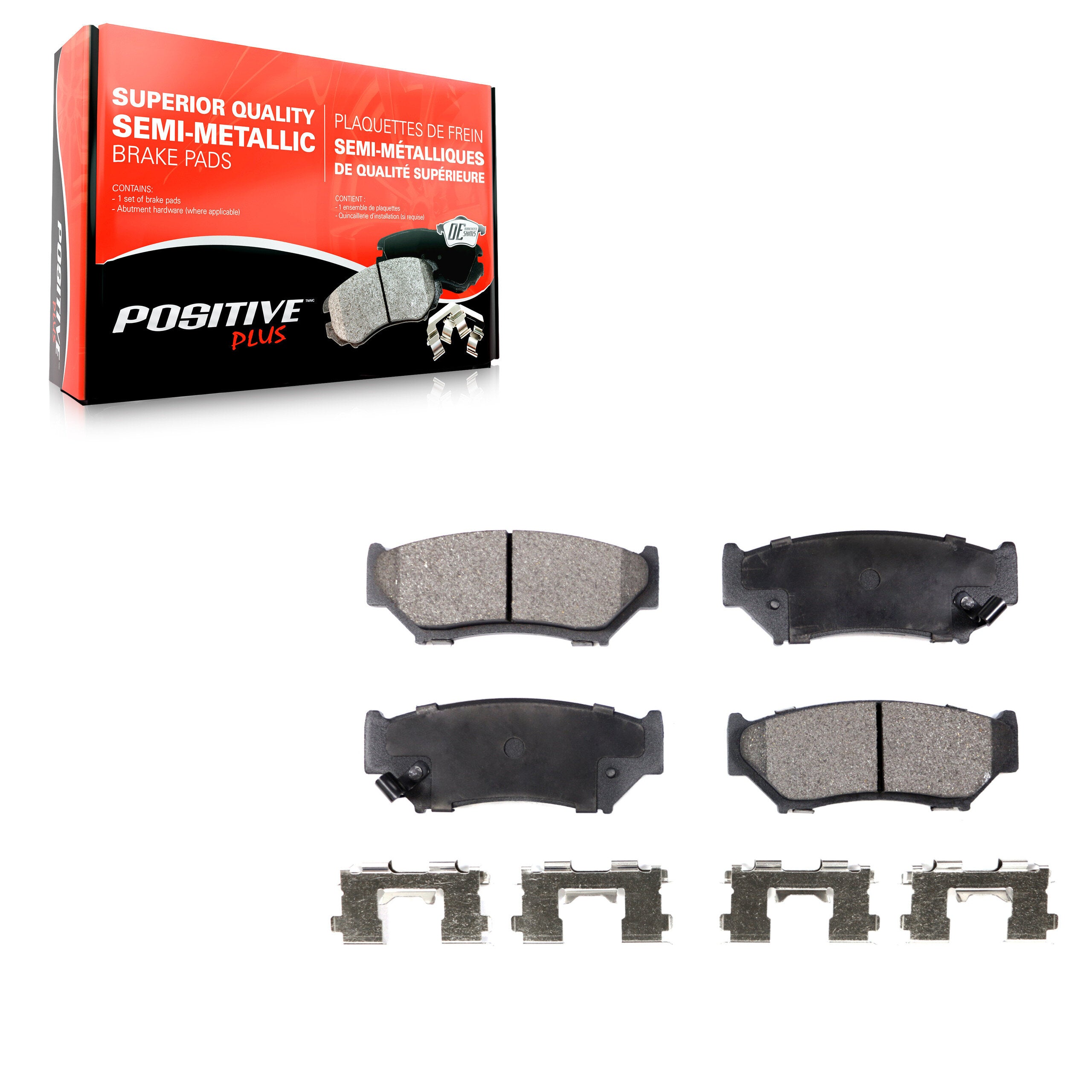 Positive Plus PPF-D556 Disc Brake Pad for 1991-2004 Chevrolet Tracker, Suzuki Vitara, Geo Tracker - Front