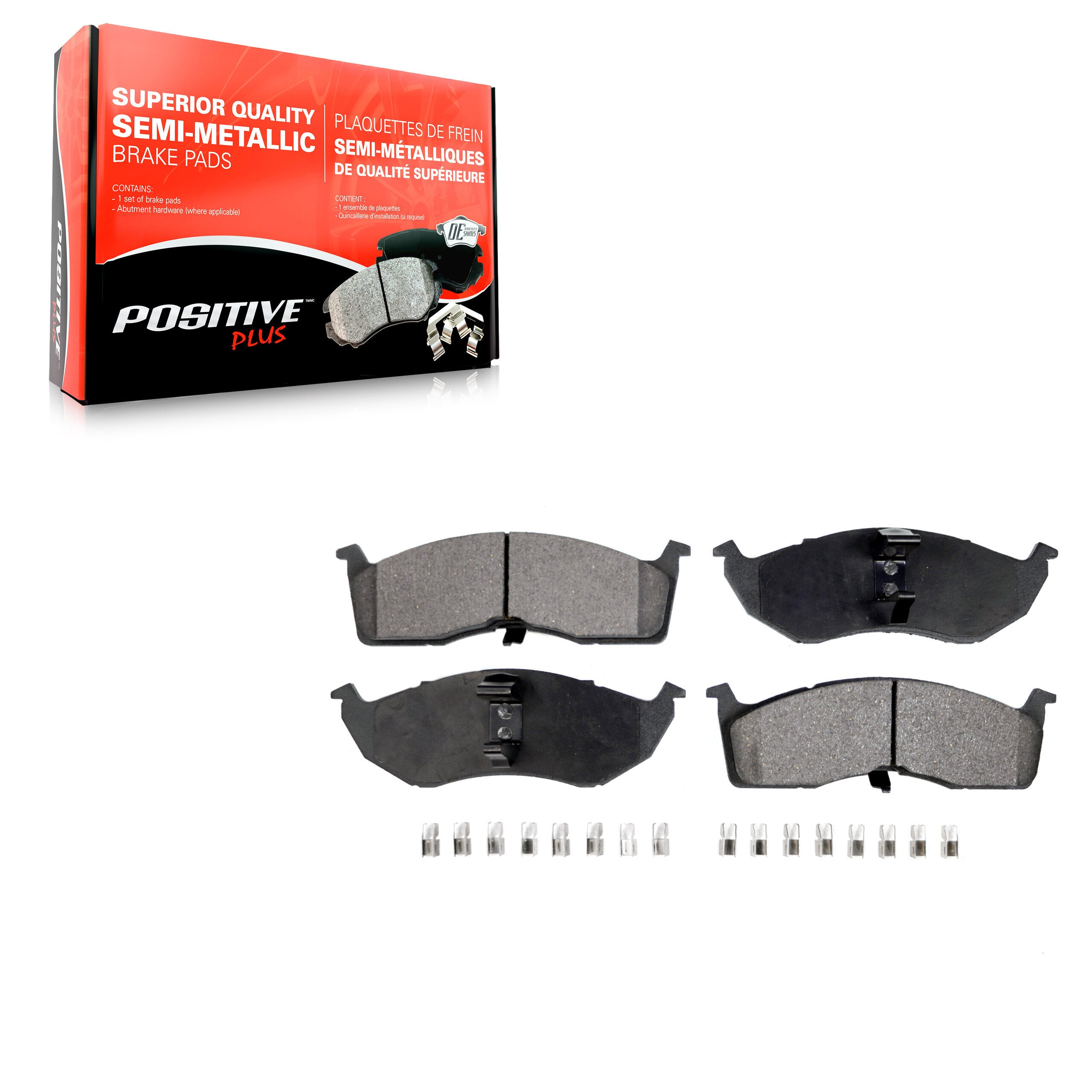 Positive Plus PPF-D642 Disc Brake Pad for 1995-2005 Dodge Neon, Dodge SX 2.0, Chrysler Neon - Front