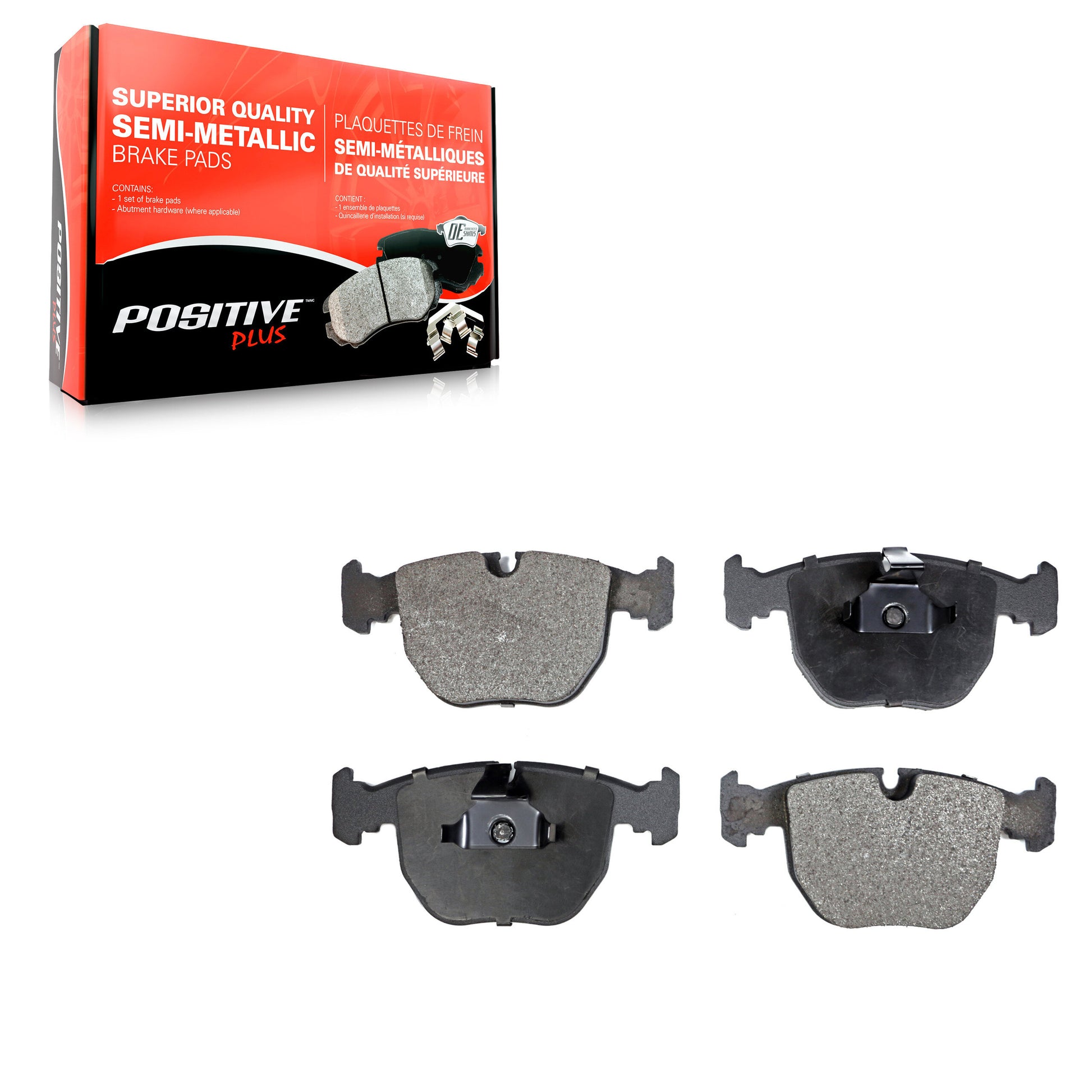 Positive Plus PPF-D681 Disc Brake Pad for 1995-2006 BMW X5, Land Rover Range Rover, BMW 530i - Front