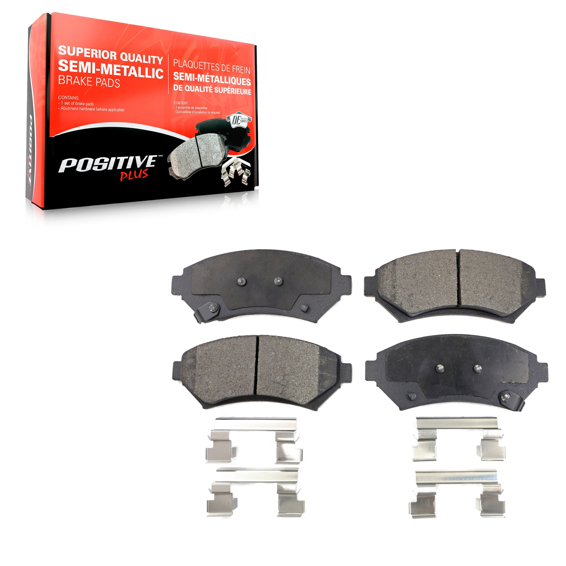 Positive Plus PPF-D699 Disc Brake Pad for 1997-2005 Chevrolet Venture, Pontiac Bonneville, Cadillac Seville - Front