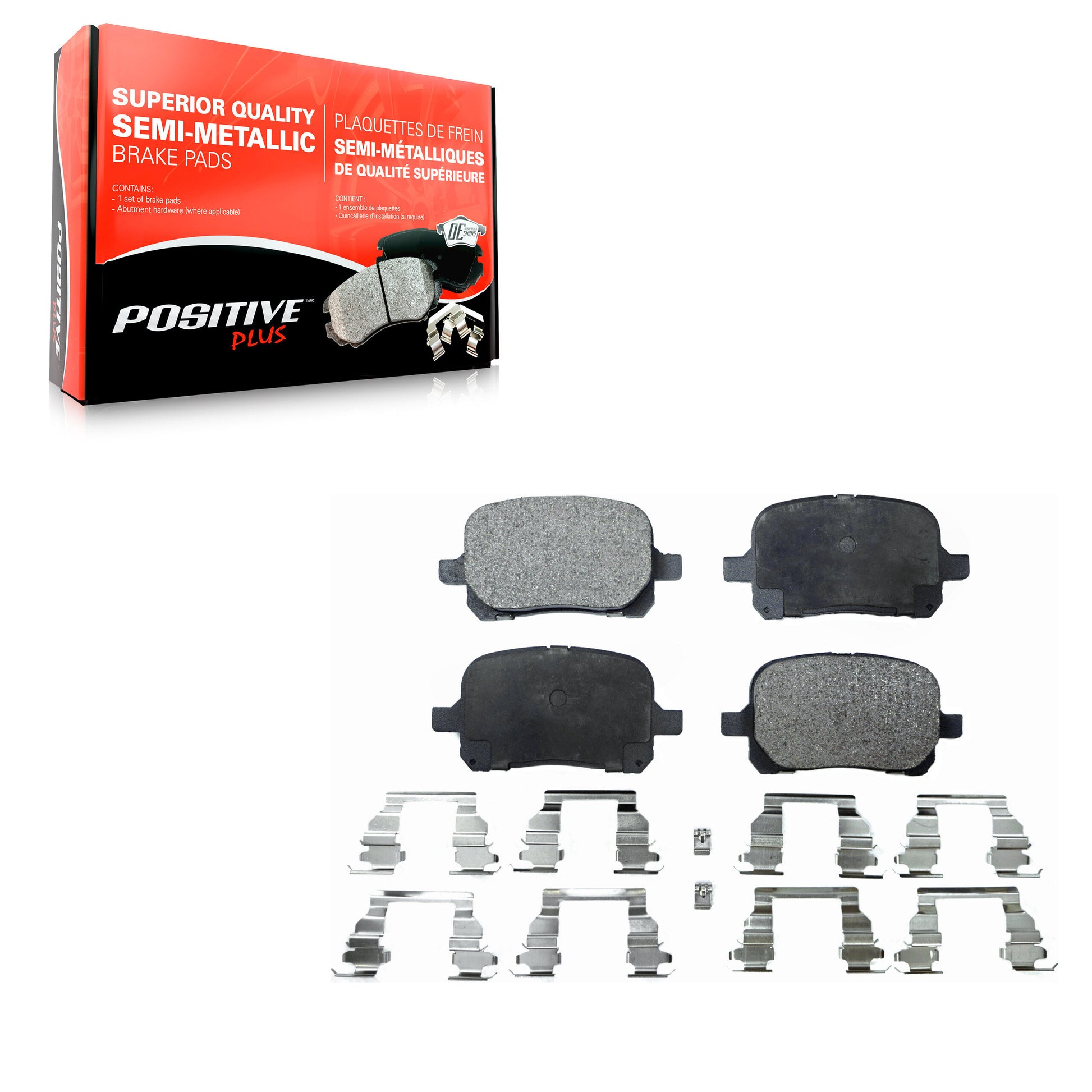 Positive Plus PPF-D707 Disc Brake Pad for 1997-2004 Toyota Avalon, Lexus RX300, Toyota Solara - Front