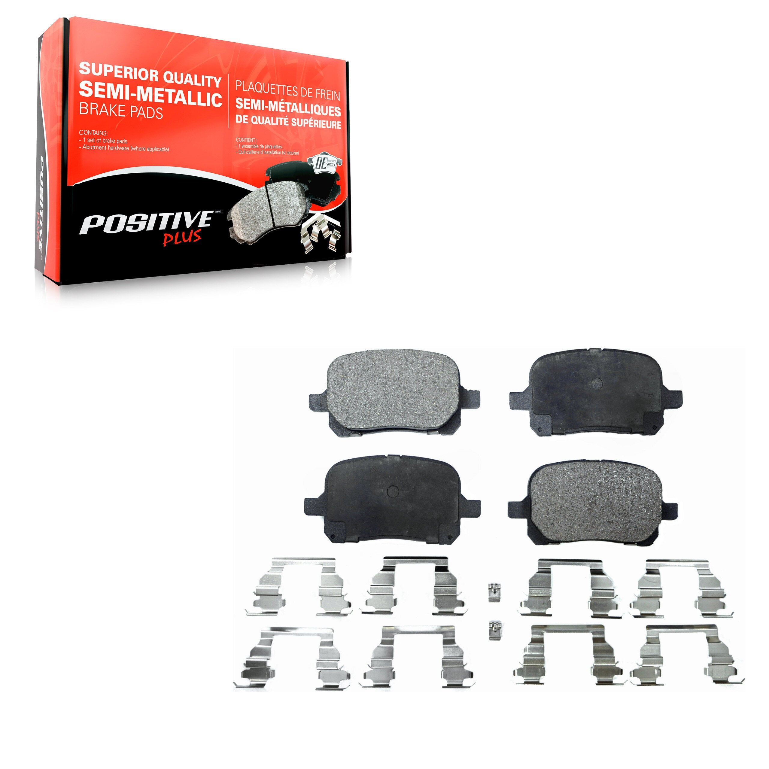 Positive Plus PPF-D707 Disc Brake Pad for 1997-2004 Toyota Avalon, Lexus RX300, Toyota Solara - Front