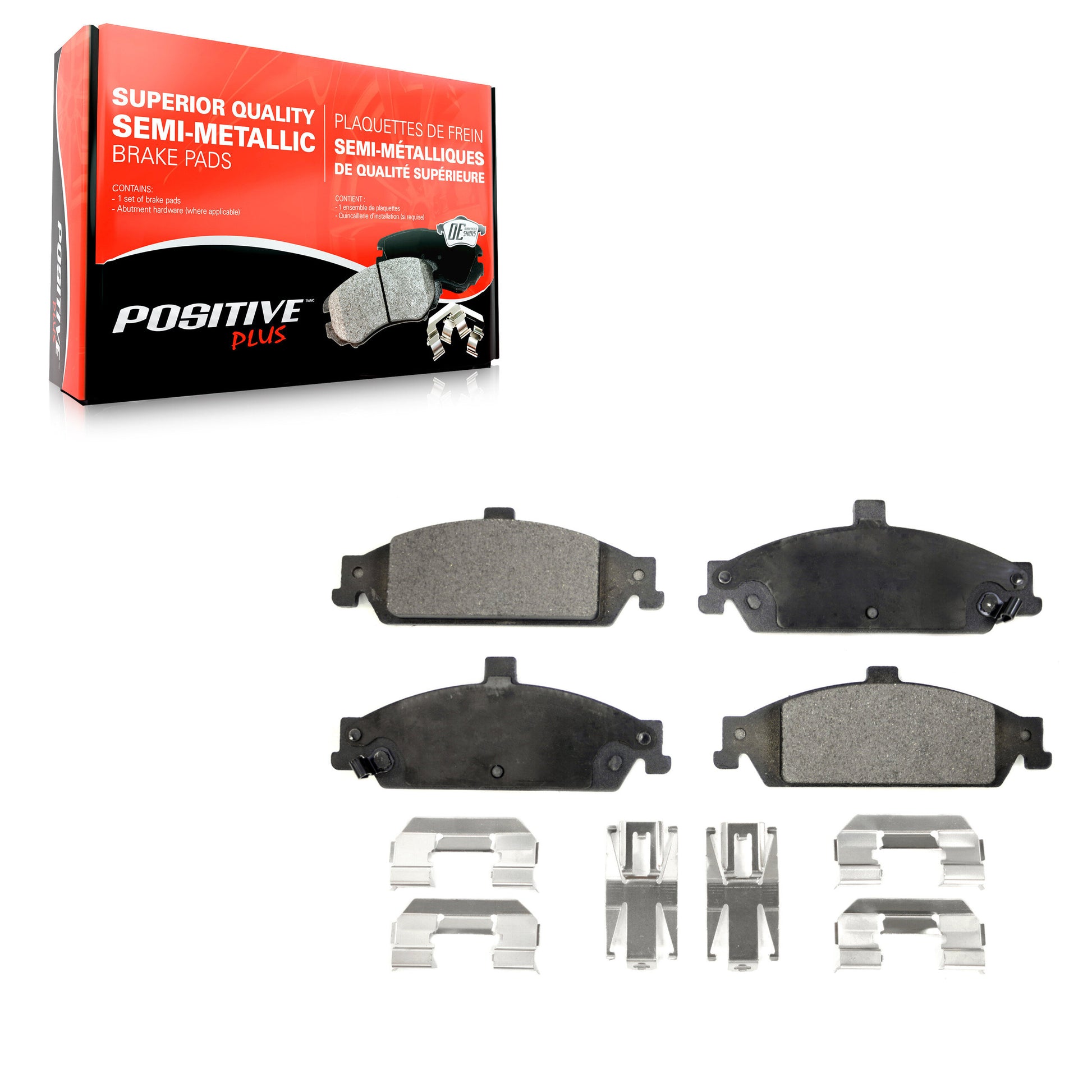 Positive Plus PPF-D727 Disc Brake Pad for 1997-2005 Chevrolet Classic, Oldsmobile Alero, Pontiac Grand Am - Front