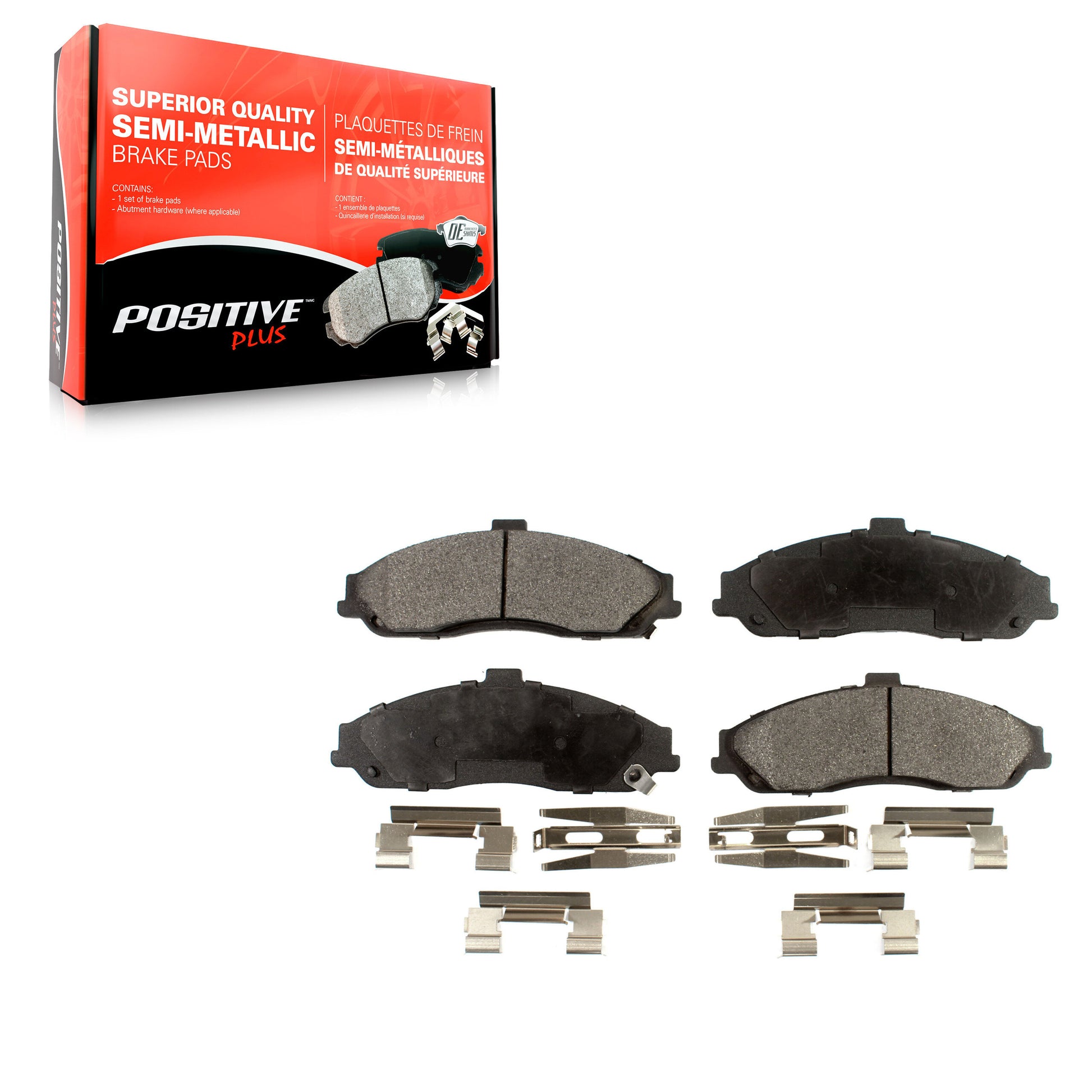 Positive Plus PPF-D731 Disc Brake Pad for 1997-2013 Chevrolet Corvette, Cadillac XLR, Pontiac GTO - Front