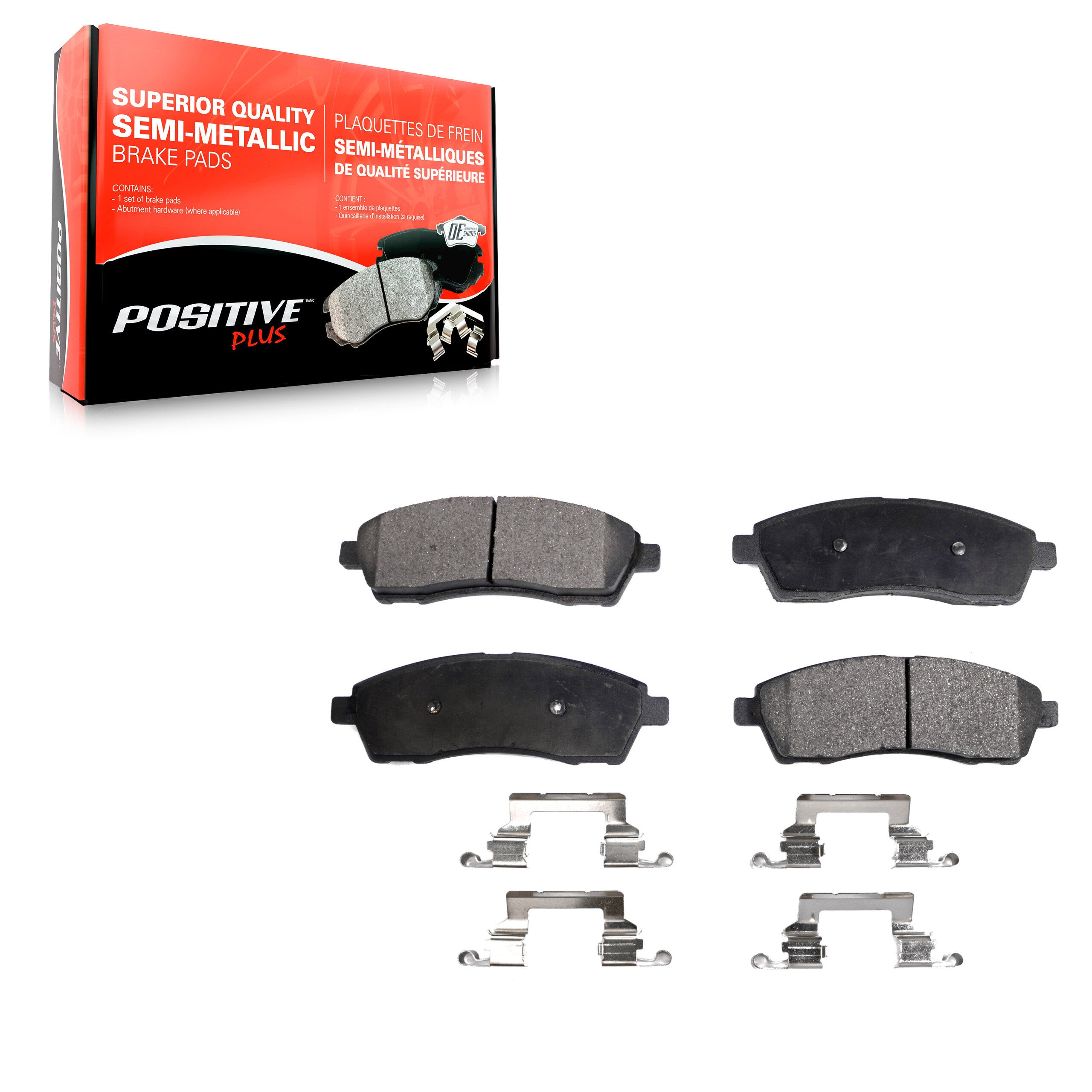 Positive Plus PPF-D757 Disc Brake Pad for 1999-2005 Ford Excursion, Ford F-250 Super Duty, Ford F-350 Super Duty - Rear
