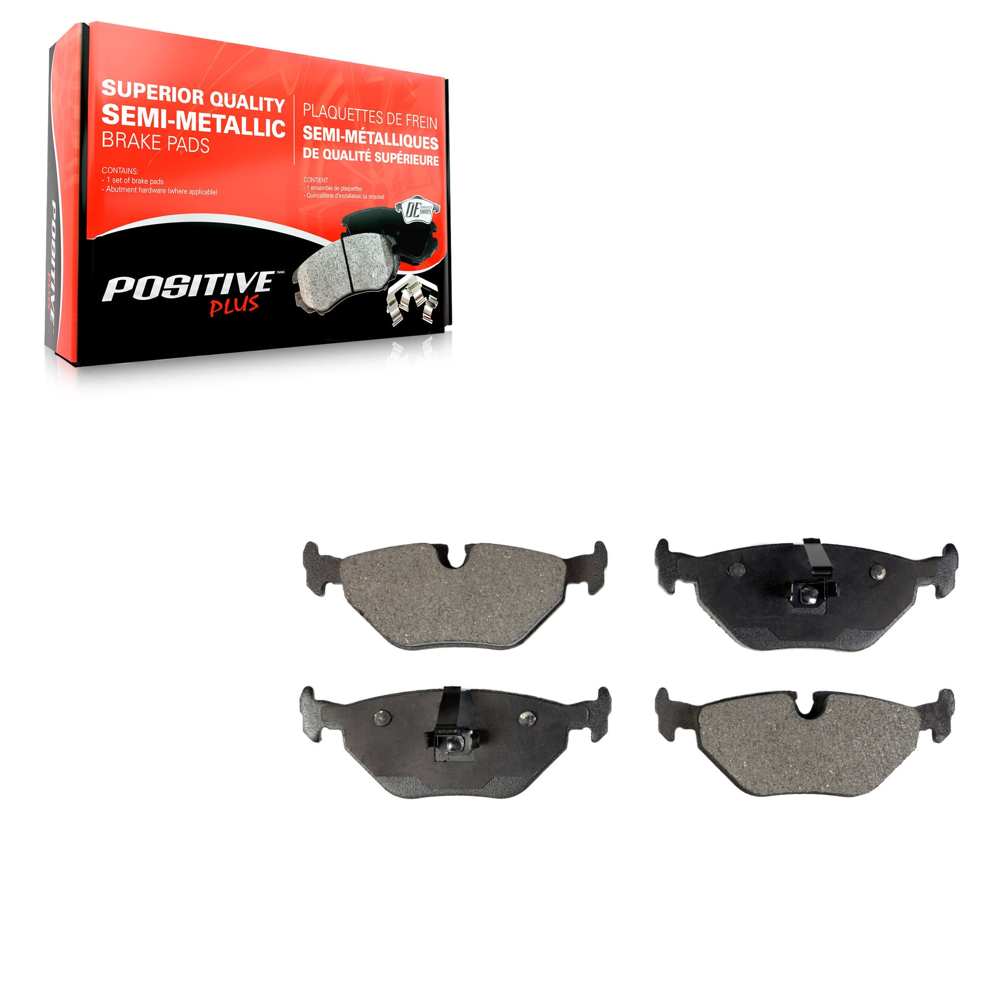 Positive Plus PPF-D763 Disc Brake Pad for 1992-2009 BMW Z4, Saab 9-3, BMW 320i - Rear