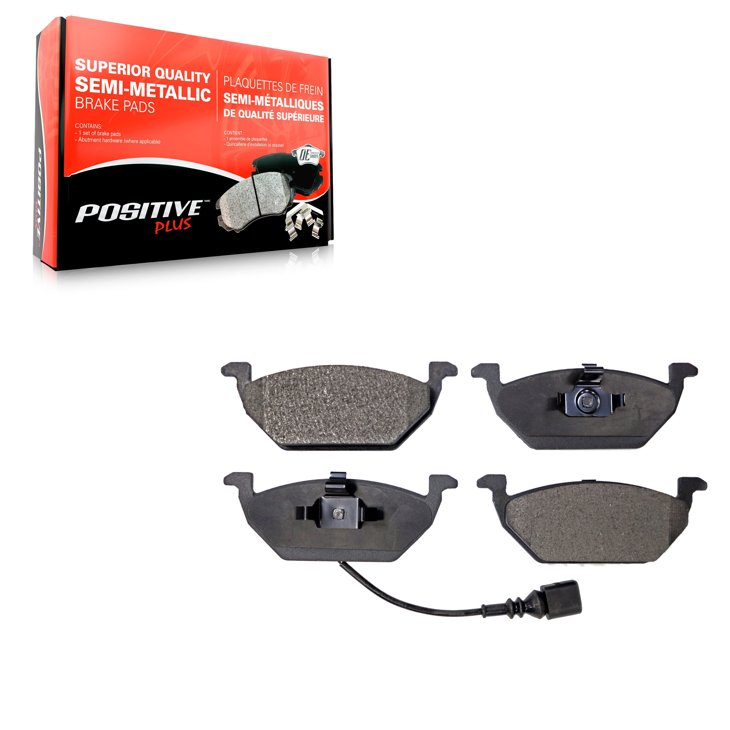 Positive Plus PPF-D768A Disc Brake Pad for 1998-2015 Volkswagen Jetta, Volkswagen Golf City, Volkswagen Jetta City - Front