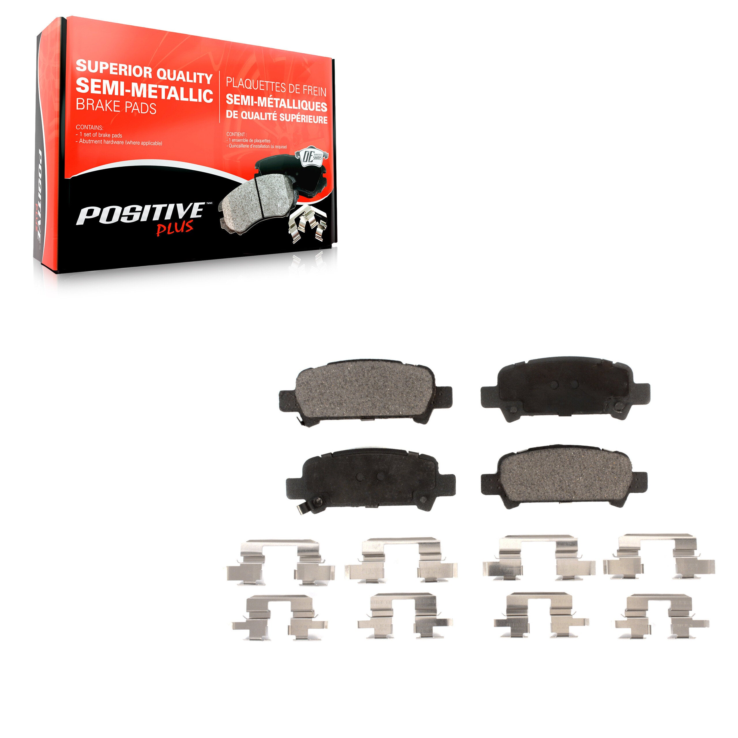 Positive Plus PPF-D770 Disc Brake Pad for 1998-2009 Subaru Legacy, Subaru Baja, Subaru Impreza - Rear