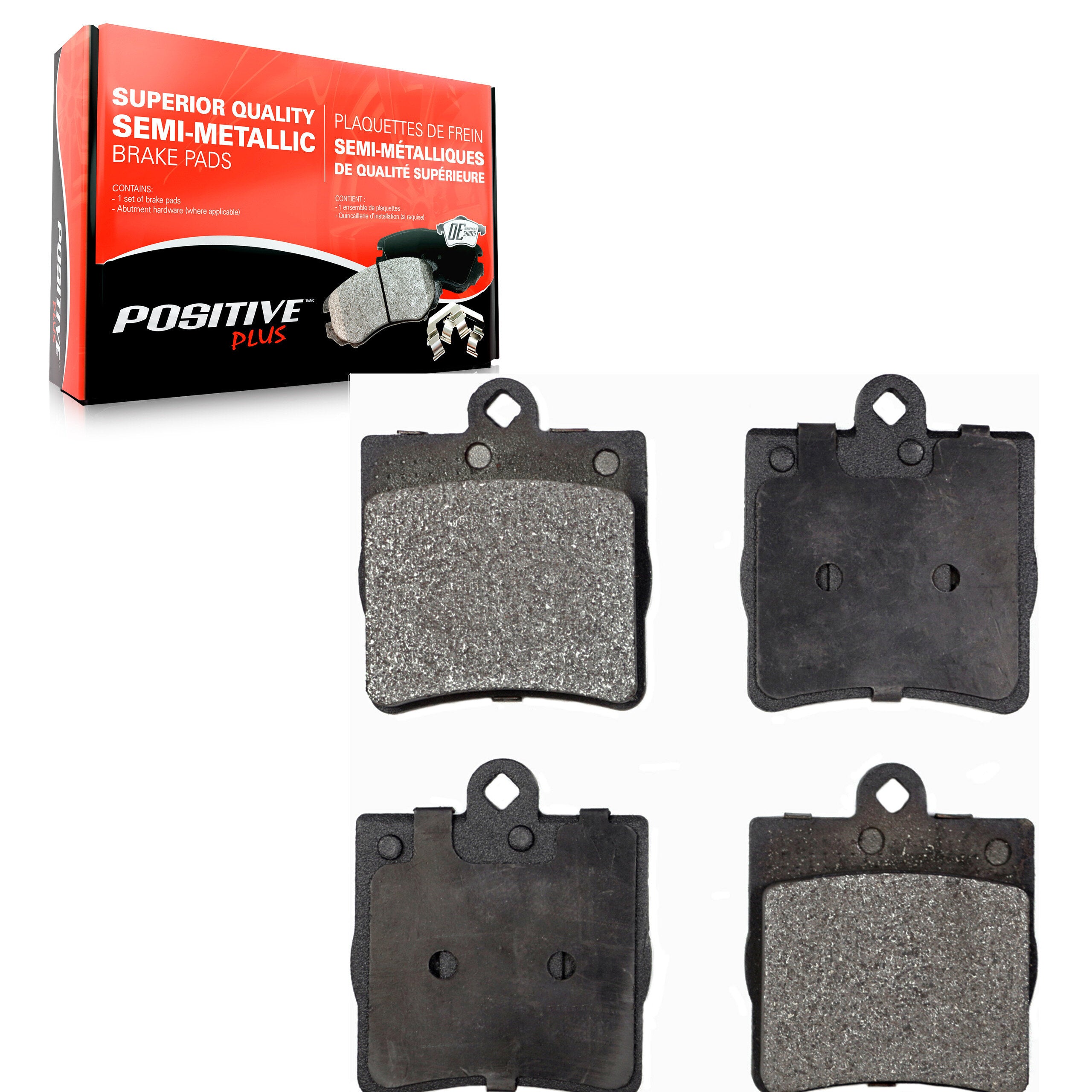 Positive Plus PPF-D779 Disc Brake Pad for 1996-2011 Mercedes-Benz SLK300, Chrysler Crossfire, Mercedes-Benz C230 - Rear