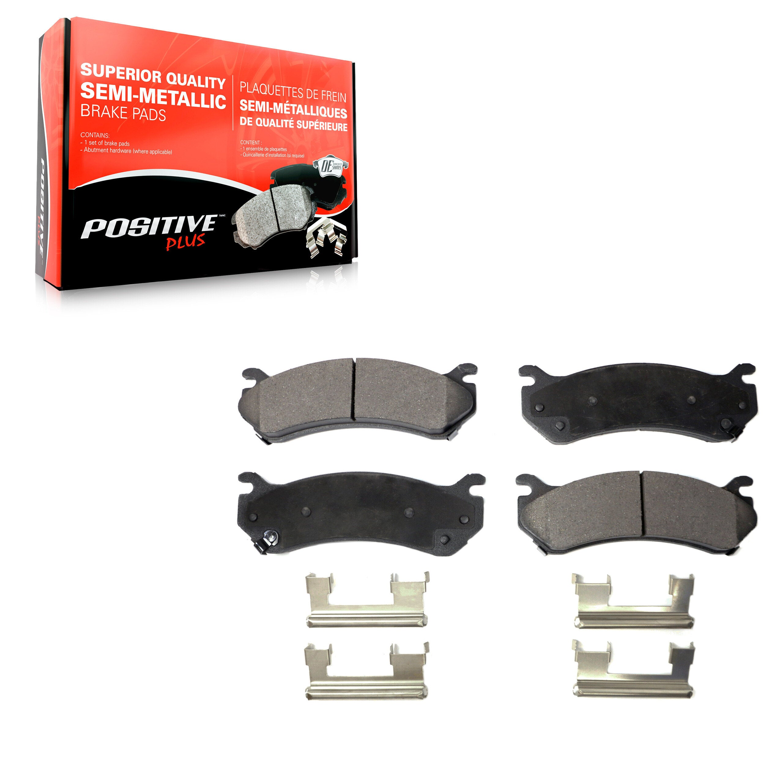 Positive Plus PPF-D785 Disc Brake Pad for 1999-2013 Chevrolet Silverado 1500 Classic, Chevrolet Silverado 1500 HD Classic, Chevrolet Silverado 2500 HD Classic - Front, Rear