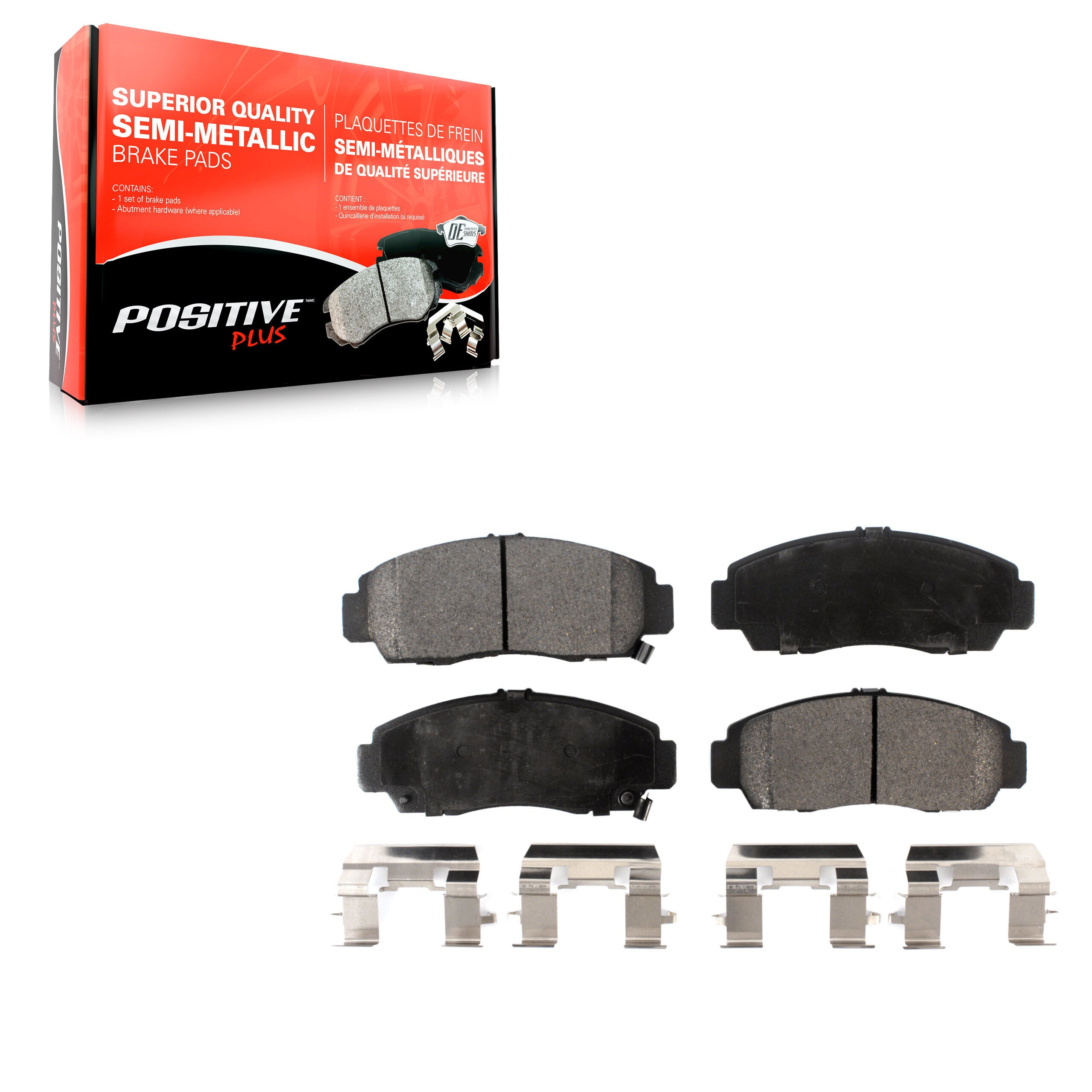 Positive Plus PPF-D787 Disc Brake Pad for 1999-2010 Honda Accord, Acura TL, Acura TSX - Front
