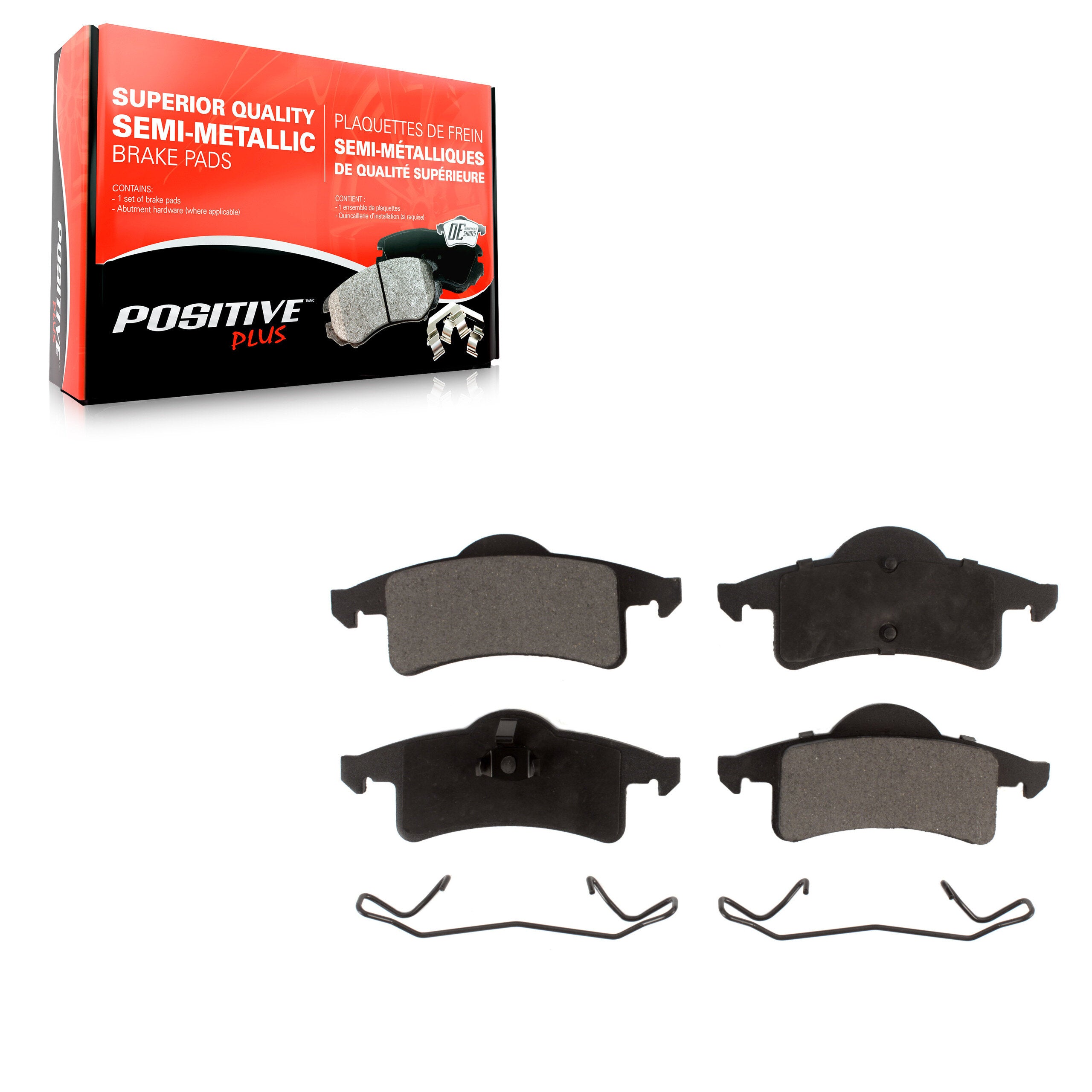Positive Plus PPF-D791 Disc Brake Pad for 1999-2004 Jeep Grand Cherokee - Rear