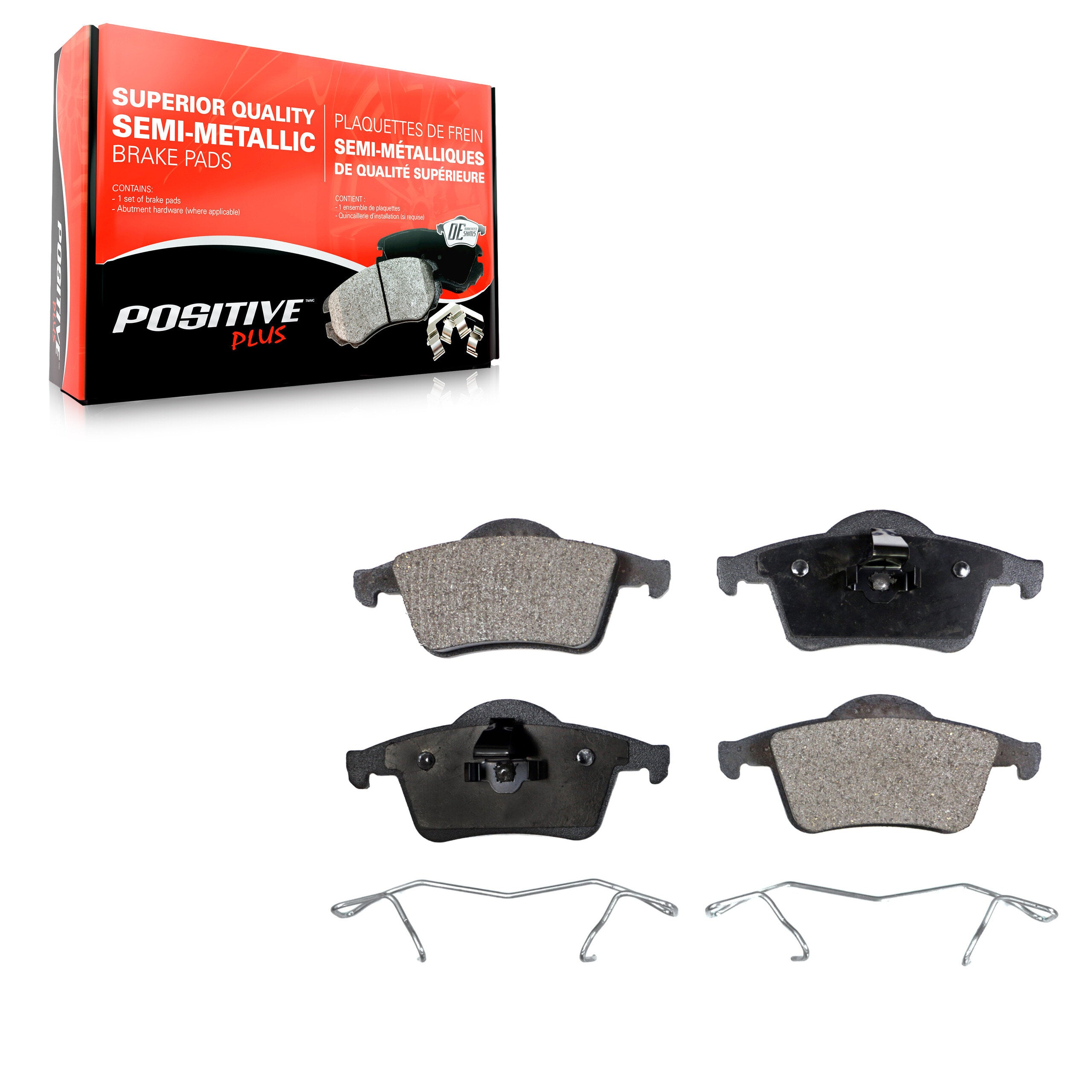 Positive Plus PPF-D795 Disc Brake Pad for 1999-2009 Volvo S60, Volvo V70, Volvo XC70 - Rear