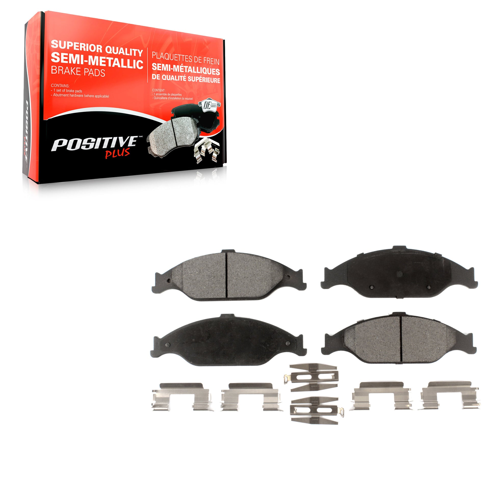 Positive Plus PPF-D804 Disc Brake Pad for 1999-2004 Ford Mustang - Front