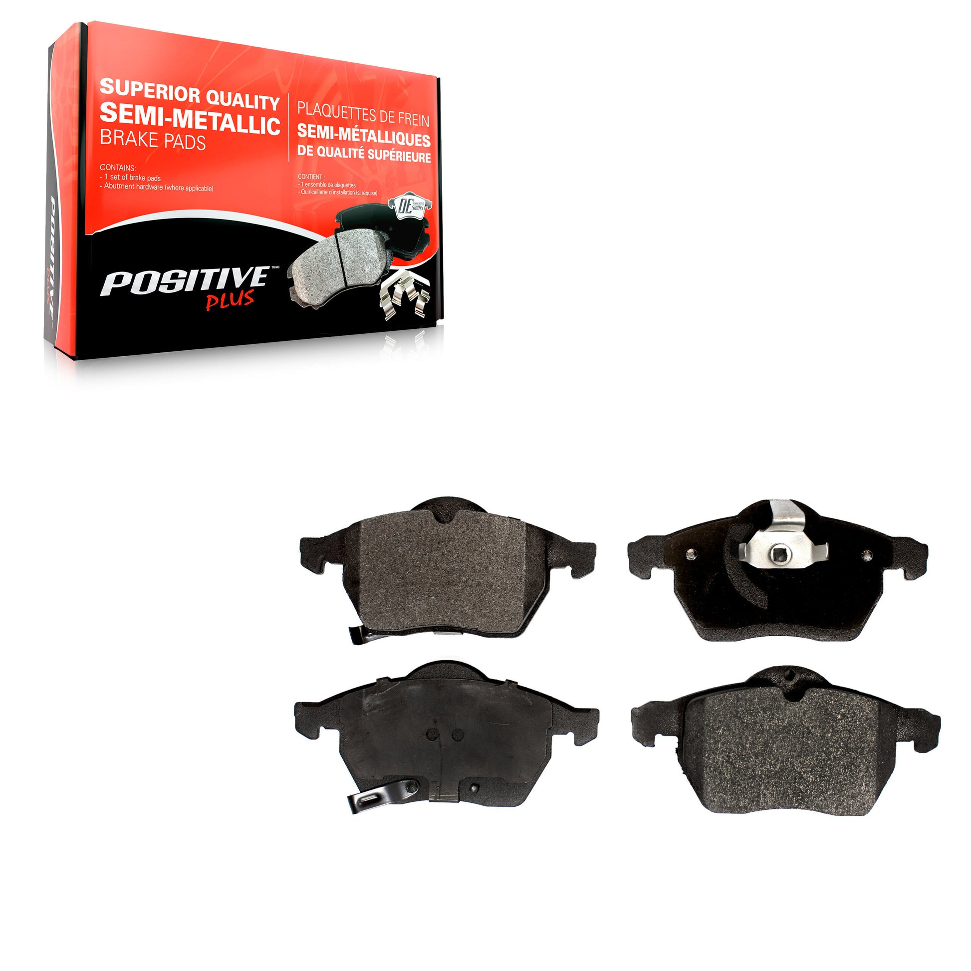 Positive Plus PPF-D819 Disc Brake Pad for 1997-2009 Saab 9-5, Saab 9-3, Saturn L100 - Front