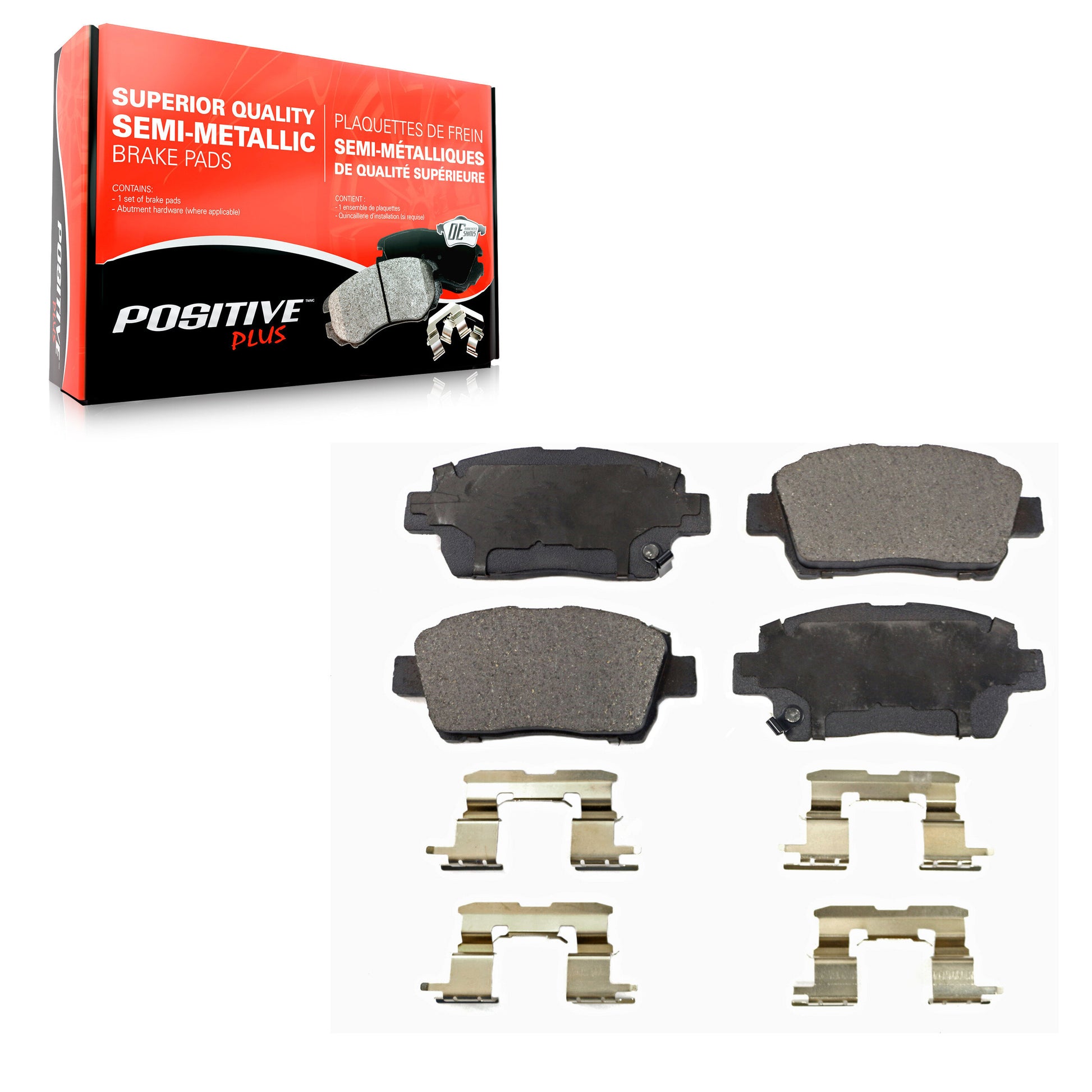 Positive Plus PPF-D822 Disc Brake Pad for 2000-2015 Scion iQ, Scion xA, Scion xB - Front